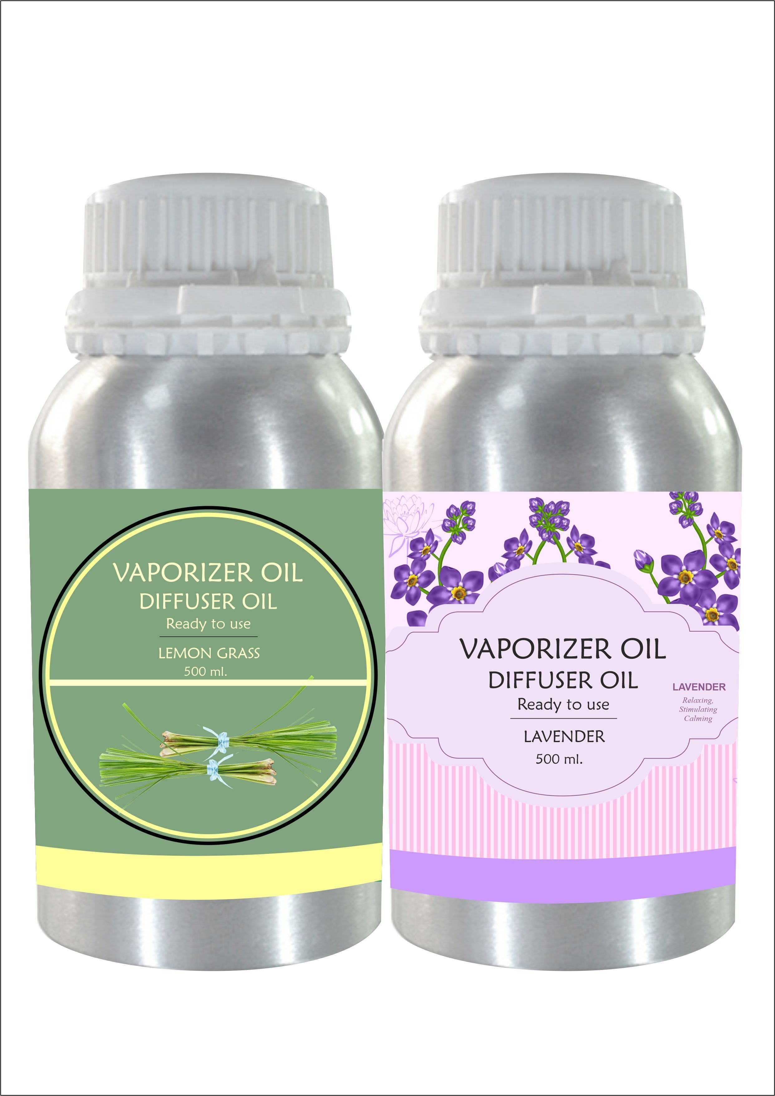 Veena Combo Aroma Oil Diffuser Lemongrass & Lavender Strong Fragrance 500 ml Room, Garden, Bedding Room, Office, Bar Fragrance Diffuser-picture-15