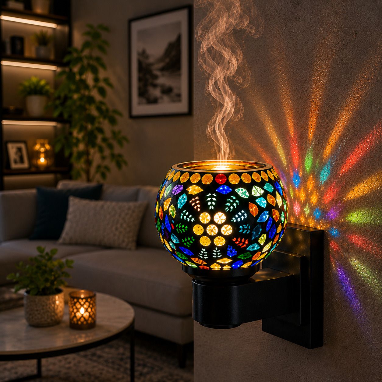 VELRON Electric Aroma Diffuser Lamp | Fragrance Oil Burner | Essential Oil Diffuser Home Bedroom Living Room Office Spa Meditation Room Diffuser-picture-14