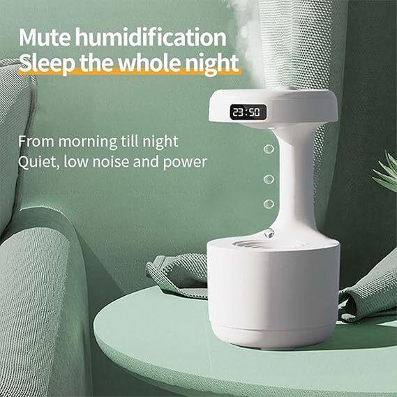 Inditradition Plastic Antigravity Water Droplets Humidifier Ultrasonic Essential Oil Diffuser Home & office Diffuser-image-11