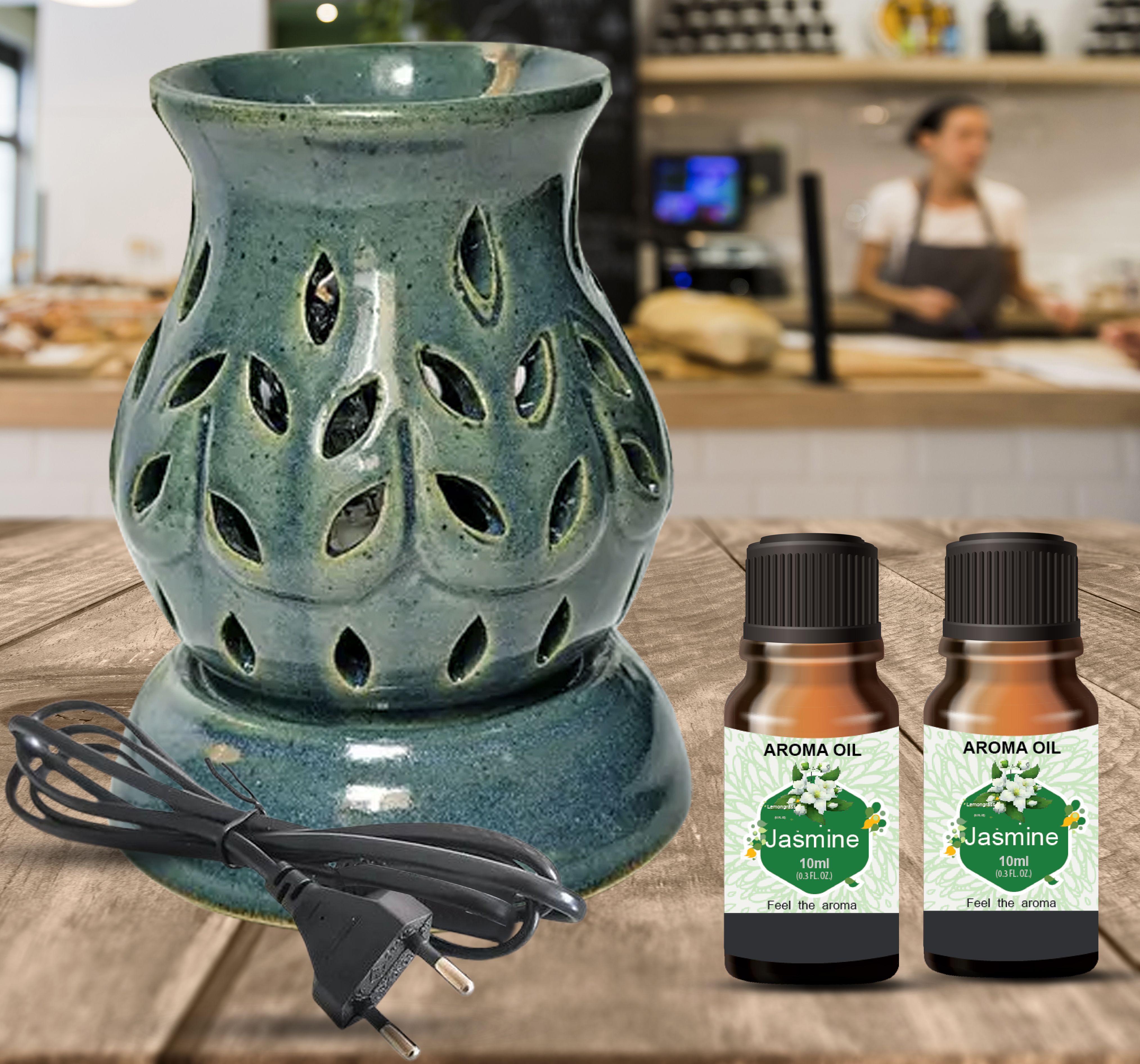 PEEPRESION Electric Air Freshener With 2 Jasmine Aroma Oil ( 10ml Each ) Fragrance Your Home, Office, Hotel, Conference Hall, Study Table, Parlour, Dinning Table, Yoga Diffuser-picture-41