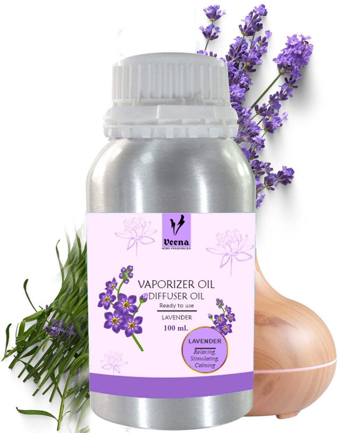 Veena 100 ml Aroma Oil Diffuser for Home Fragrance, Vaporizer Oil Ready to Use, Refill Office, Garden, Bathroom, Yoga Fragrance Diffuser Diffuser-image-10