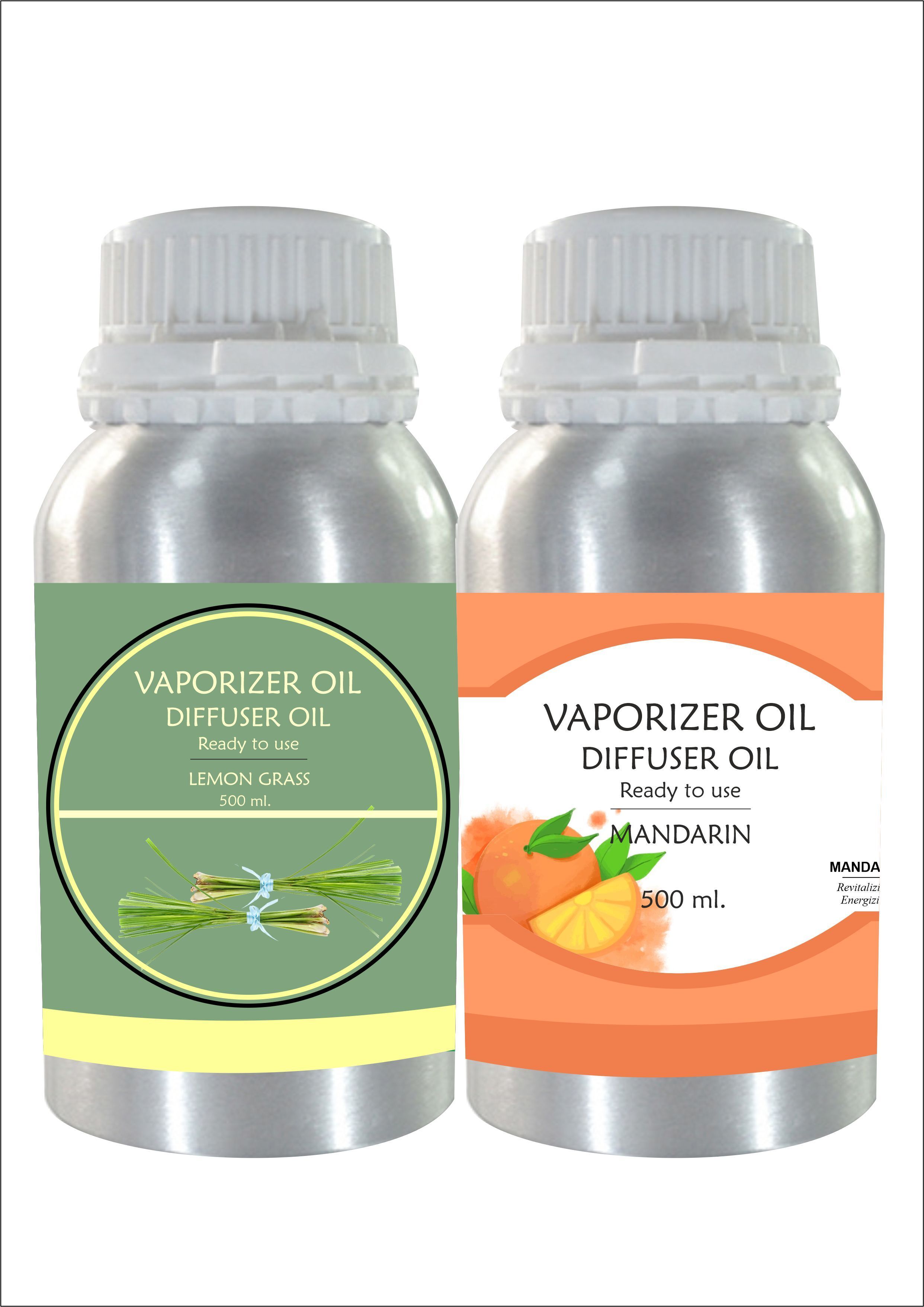 Veena Combo Aroma Oil Diffuser Lemongrass & Mandarin Strong Fragrance 500 ml Room, Garden, Bedding Room, Office, Bar Fragrance Diffuser-picture-19