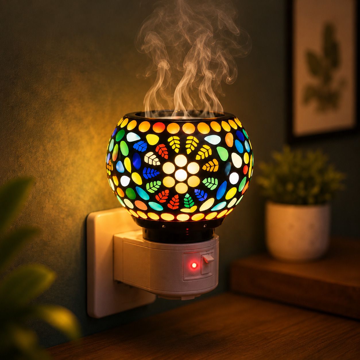 VELRON Electric Aroma Lamp Kapoor Dani Camphor Burner Essential Oil Indoor Diffuser-picture-25