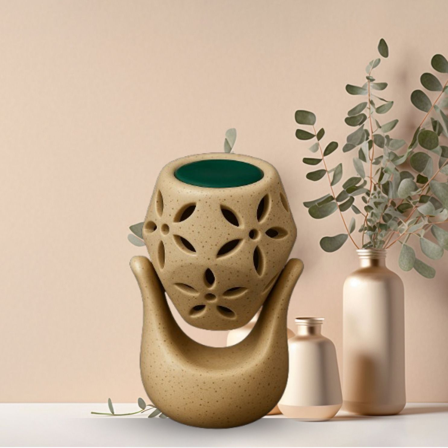 Rareity Eucalyptus Aroma Melt, Carved Hand Diffuser For Home Fragrance Oil Diffuser Hall and Small Room Diffuser-picture-26