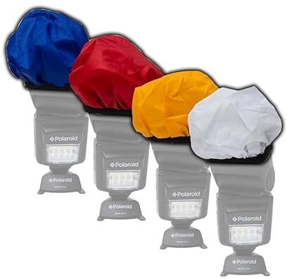 FLYING COLLECTION 4 Color Set Cloth Universal Soft Mini Flash Bounce Diffuser Cap FLASH Diffuser-picture-17