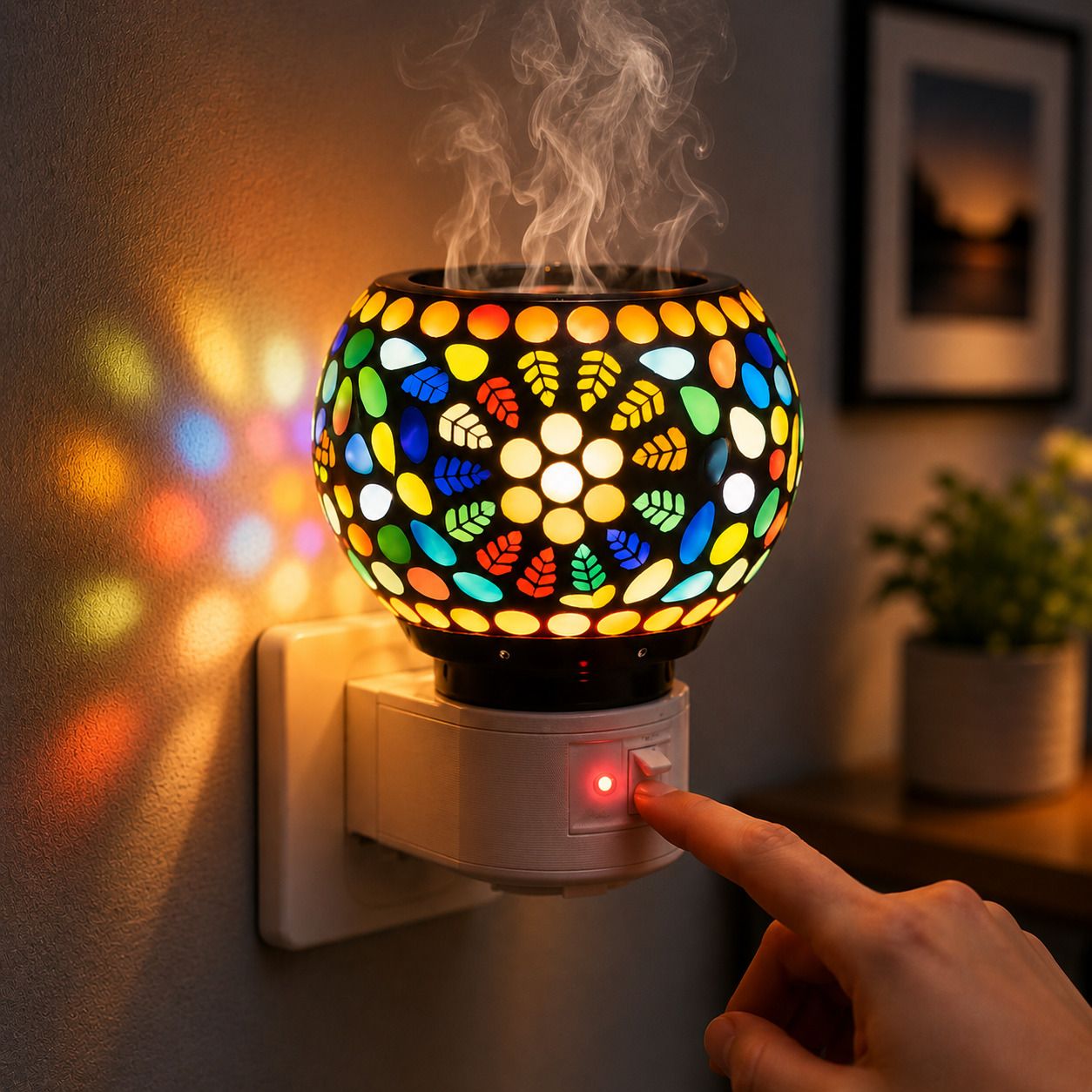 VELRON Electric Kapoor Dani Camphor Diffuser Aroma Oil Burner Home Bedroom Living Room Office Spa Meditation Room Diffuser-image-11