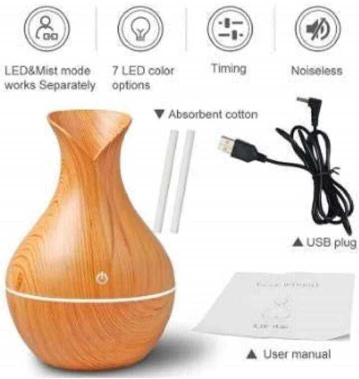 Ritesh Clear Choice-Wooden Cool Mist Humidifiers Essential Oil Diffuser Aroma 123 YES Diffuser-image-36