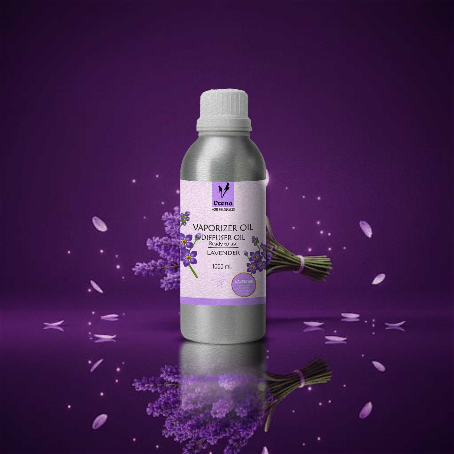 Veena Lavender Aroma Diffuser Oil for Burner, Candle Enhance Home Fragrance 1000 ml Room, Garden, bedding room, Office, Bar Diffuser-picture-33