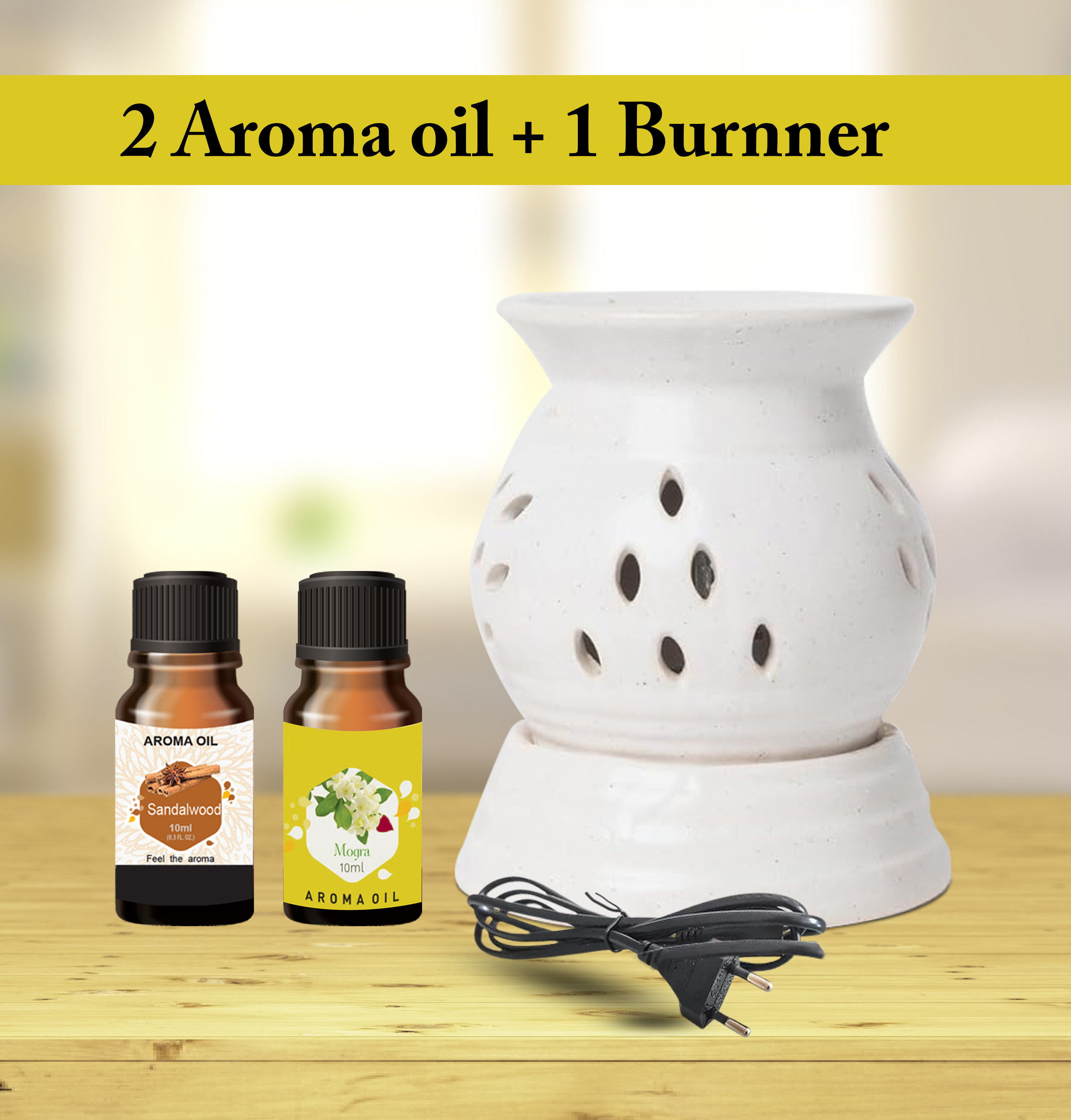 PEEPRESION White Round Diffuser 1 Oil C-11 Home Décor Scented Diffuser Diffuser image 1