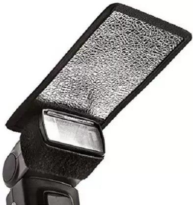 ZuriKrisha Mini Silver White Flash Diffuser Reflector for Camera Flash Light Diffuser Photography Diffuser-image-36