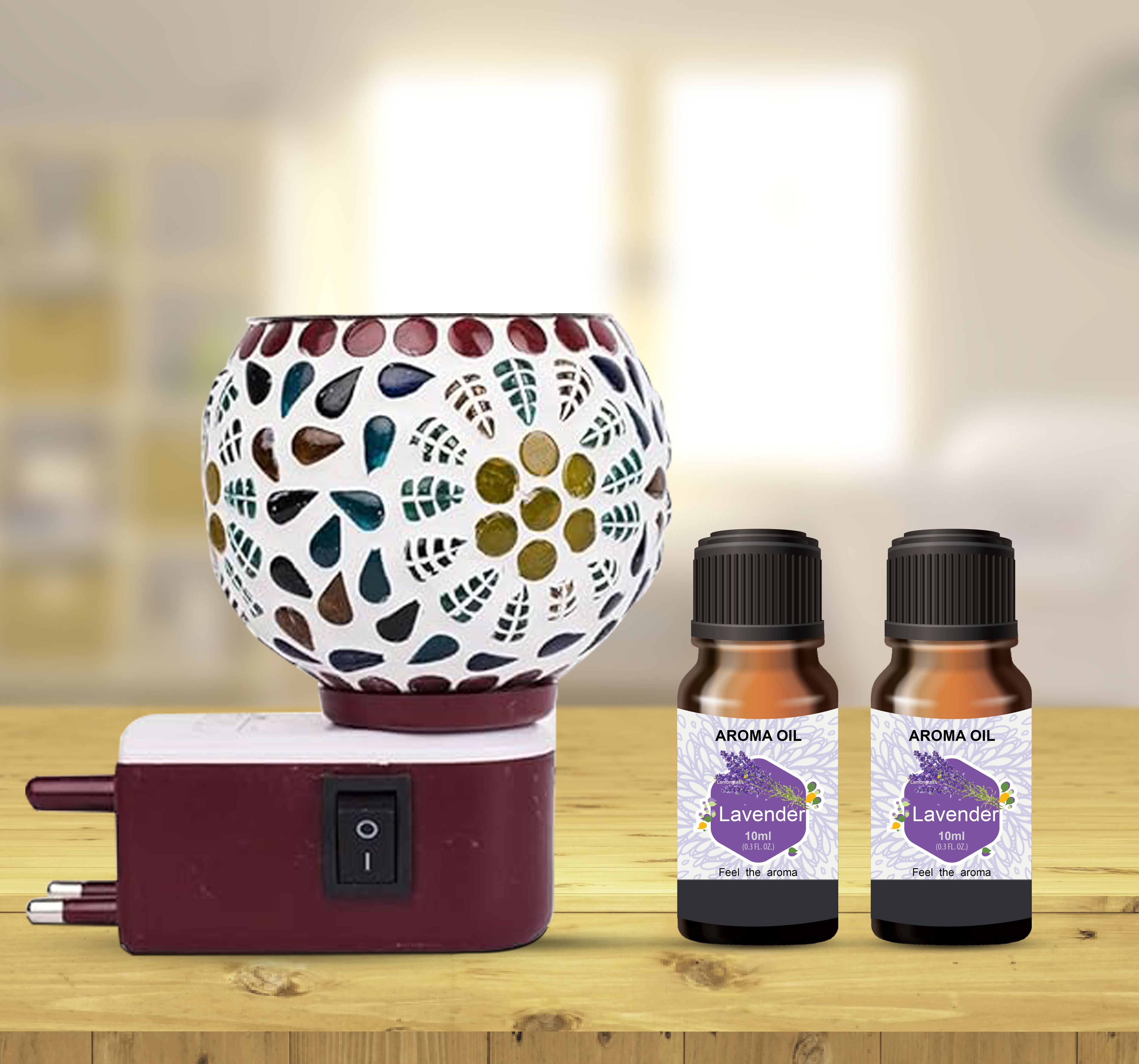PEEPRESION Electric Kapoor Diffuser with Scented 2 Lavender Aroma Oil (10ml Each) Bedroom, offuce Diffuser-image-21