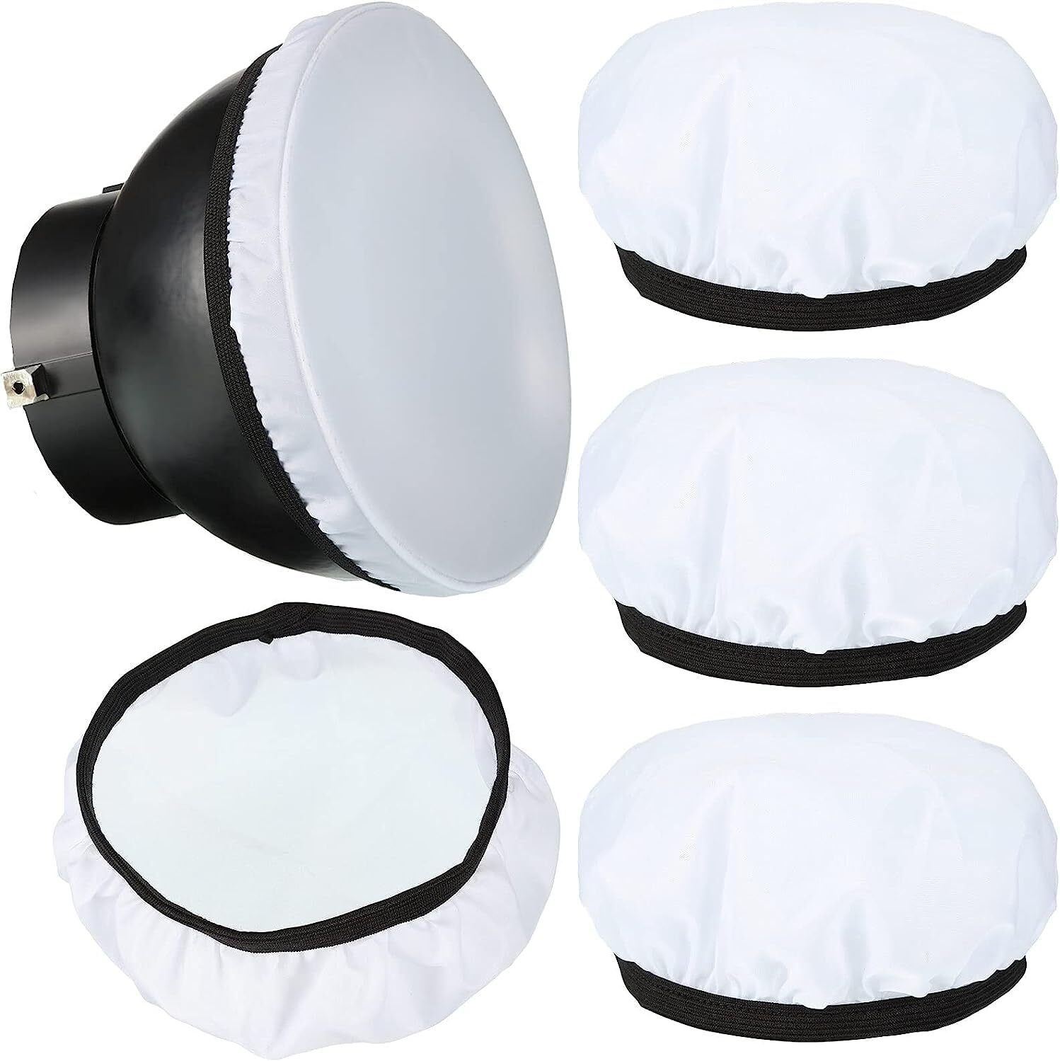 Cam cart Soft White Lamp Diffuser Cloth Cover for 7/18cm Studio Standard Strobe Photography Diffuser-picture-44