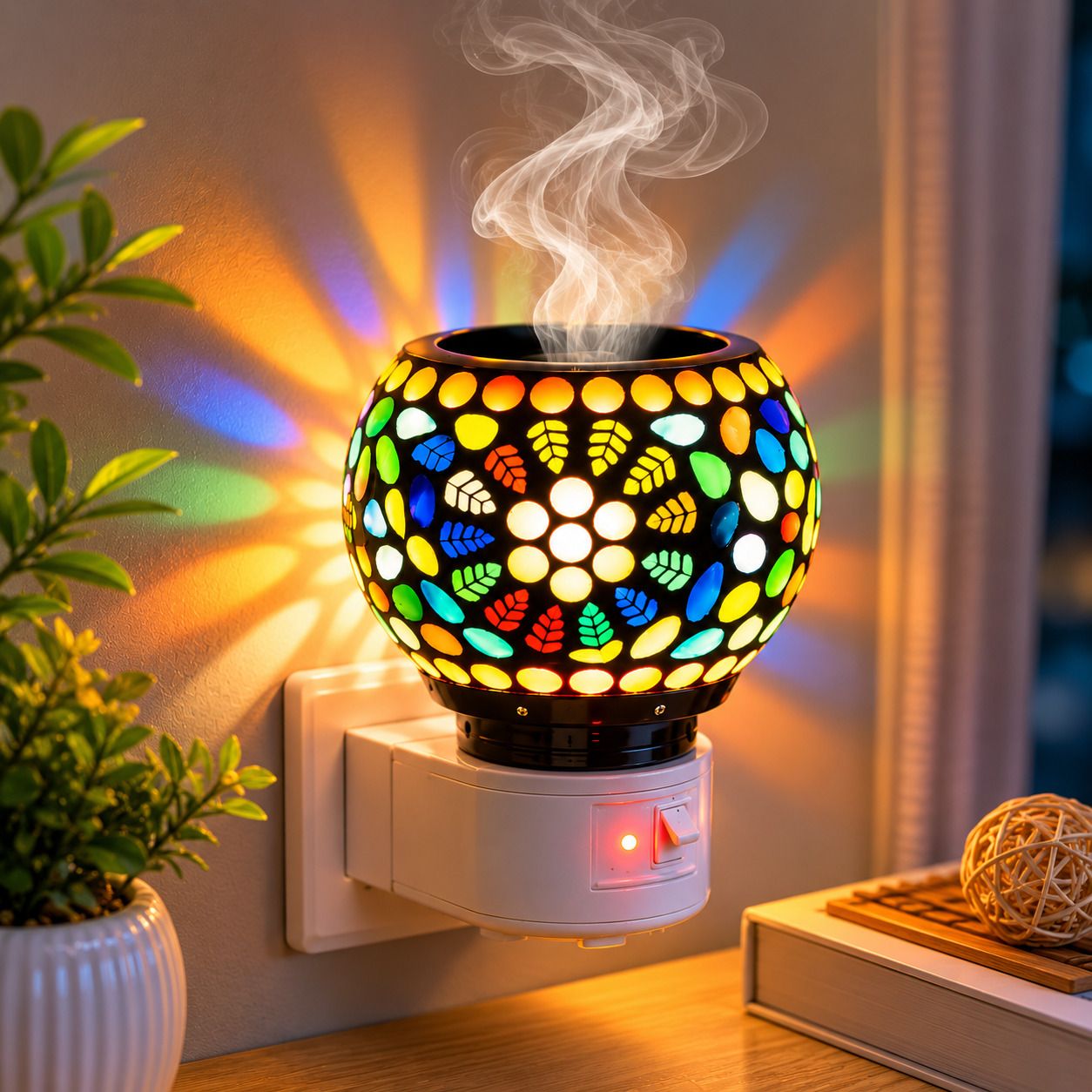 VELRON Kapoor Dani Electric Camphor Burner Aroma Diffuser Home Bedroom Living Room Office Spa Meditation Room Diffuser-image-4
