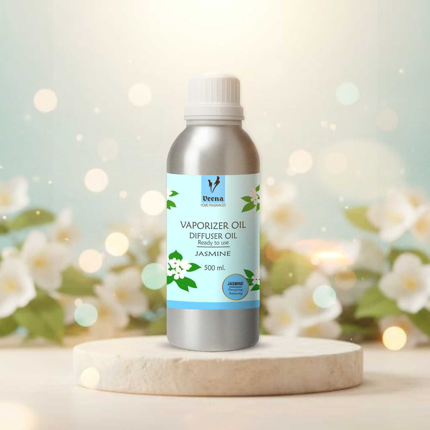 Veena Jasmine Aroma Diffuser Oil for Burner, Candle Enhance Etc. Home Fragrance 500 ml Room, Garden, Bedding Room, Office, Bar Fragrance Diffuser-picture-18