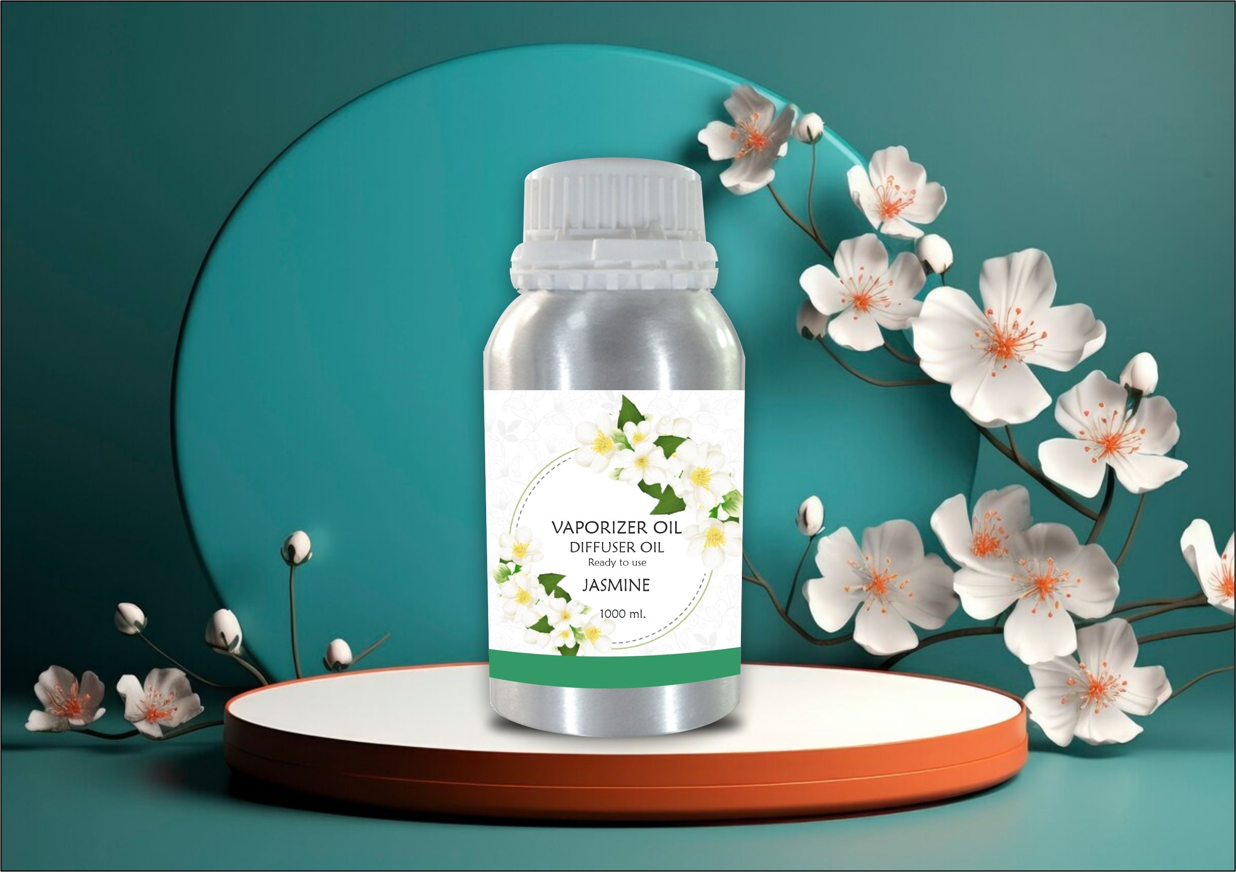 Veena Jasmine Long Lasting & Strong Aroma Oil Diffuser in a Aluminium Can 1 kg Room, Garden, bedding room, Office, Bar Fragrance Diffuser-image-6