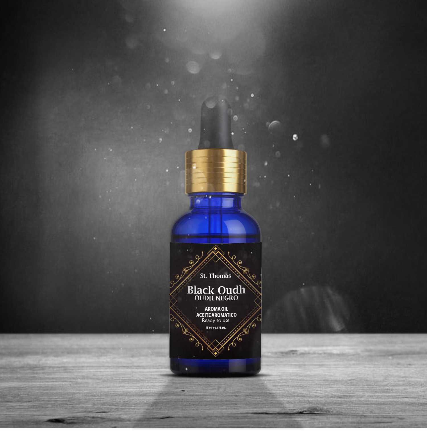 Veena Pure Natural Aroma Oil Diffuser Black Oudh Home Fragrance 15 ml Room, Garden, Bedding Room, Office, Bar Fragrance Diffuser-image-5