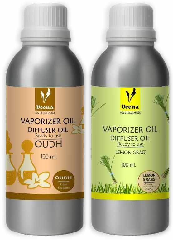 Veena Combo Aroma Oil Diffuser Strong & Long-Lasting Fragrance Oudh & Lemongrass Room, Garden, bedding room, Office, Bar Diffuser-picture-21