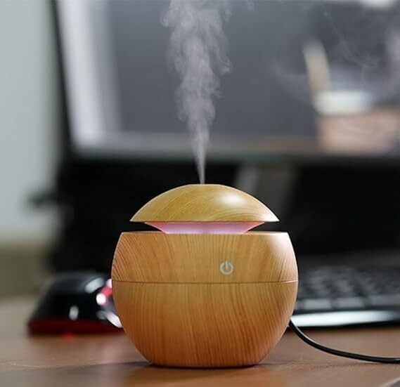 Inditradition Ultrasonic Aroma Humidifier Multi-Colour LED,4 Inches & Long,200ml Tank Home Diffuser-picture-29