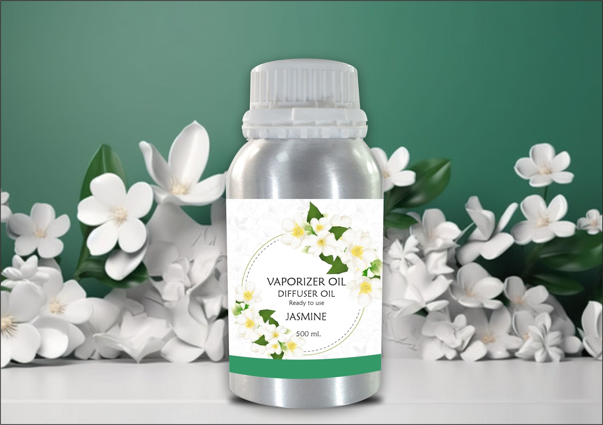 Veena Long Lasting & Strong Aroma Oil Diffuser Jasmine Fragrance 500 ml Suitable for Room, Garden, bedding room, Office, Bar Diffuser-picture-45