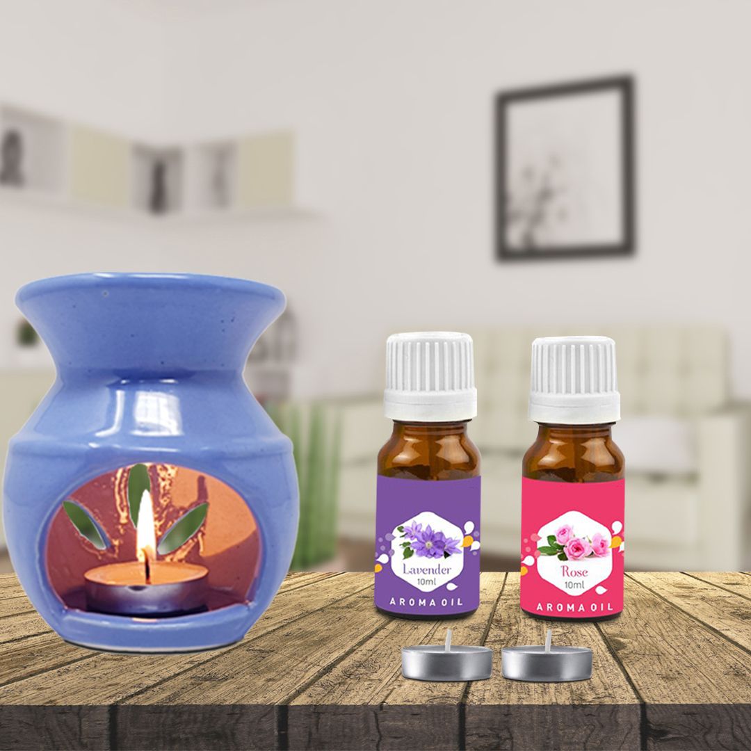 PEEPRESION Ceramic Tealight Candle Holder, Essential Oil Burner Wax Melt Burners Home, Office, Spa, Hotel, Temple, Club, Pub Bar, Gym, Bed Room Diffuser-image-20