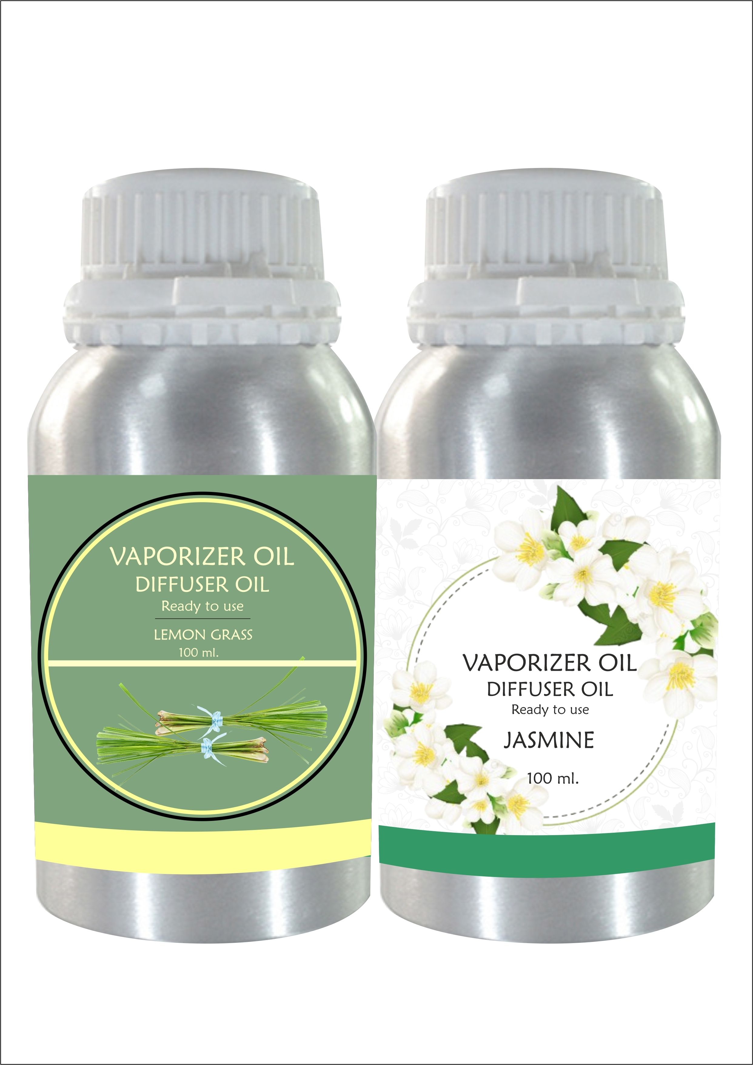 Veena Combo Lemongrass & Jasmine Aroma Diffuser Oil, 100ml Long-Lasting Fragrance Room, Garden, Bedding Room, Office, Bar Fragrance Diffuser-picture-43