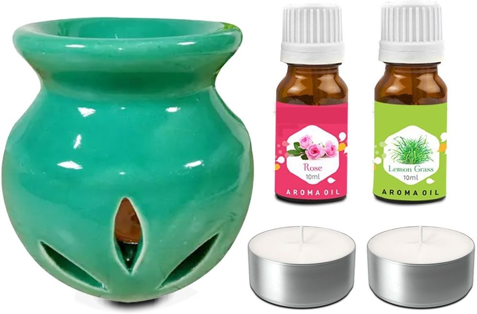 PEEPRESION New Green Home Air Freshener With Rose & Lemongrass Scented Aroma Oil(10ml Each) Home, Office, Spa, Hotel, Club, Studio, Parlour Diffuser-image-9