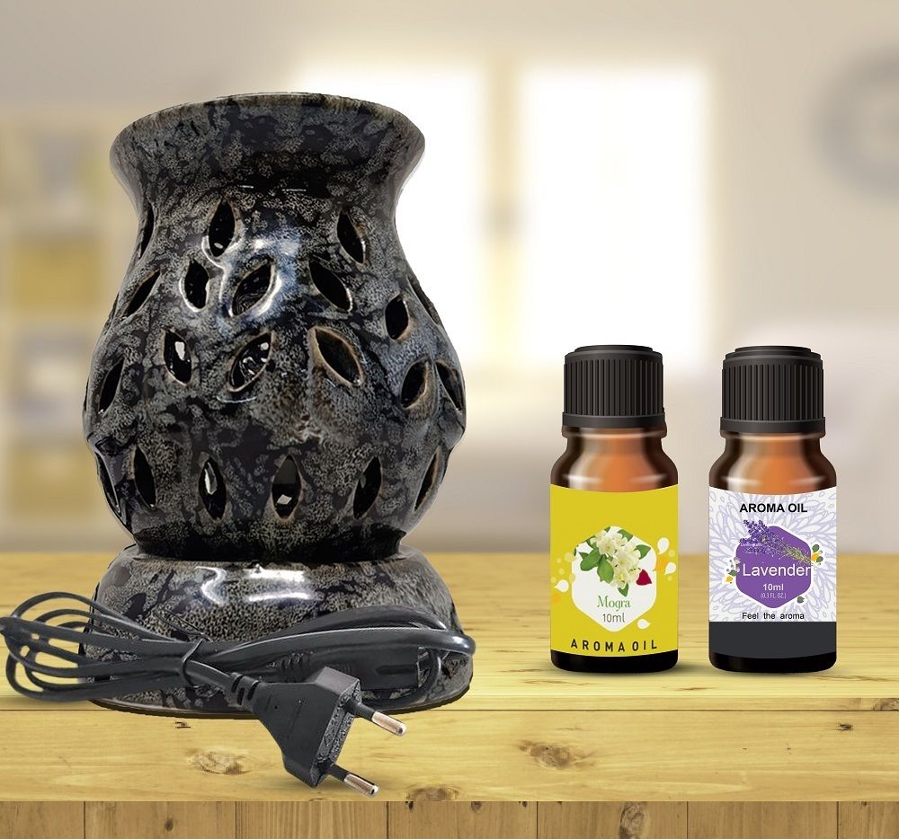 PEEPRESION Electric Scented Diffuser With Aroma Oil Mogra and Lavender Each (10ml) Home, Club, & office Burner Oil Diffuser-image-19