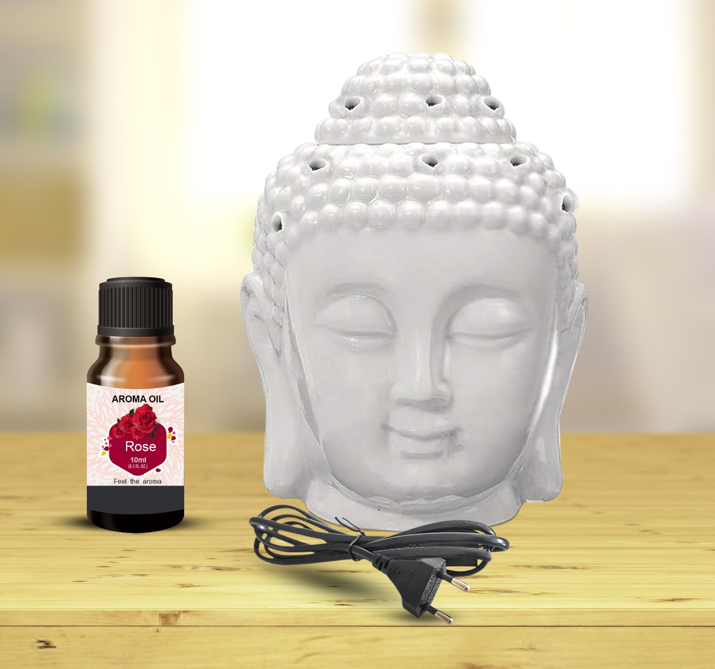 PEEPRESION Electric Air Freshner Oil Burner Diffuser With 1 Aroma Oil & 2 T-Light Candle Fragrance Your Home, Office, Spa, Hotel, Temple, Club Diffuser-image-4