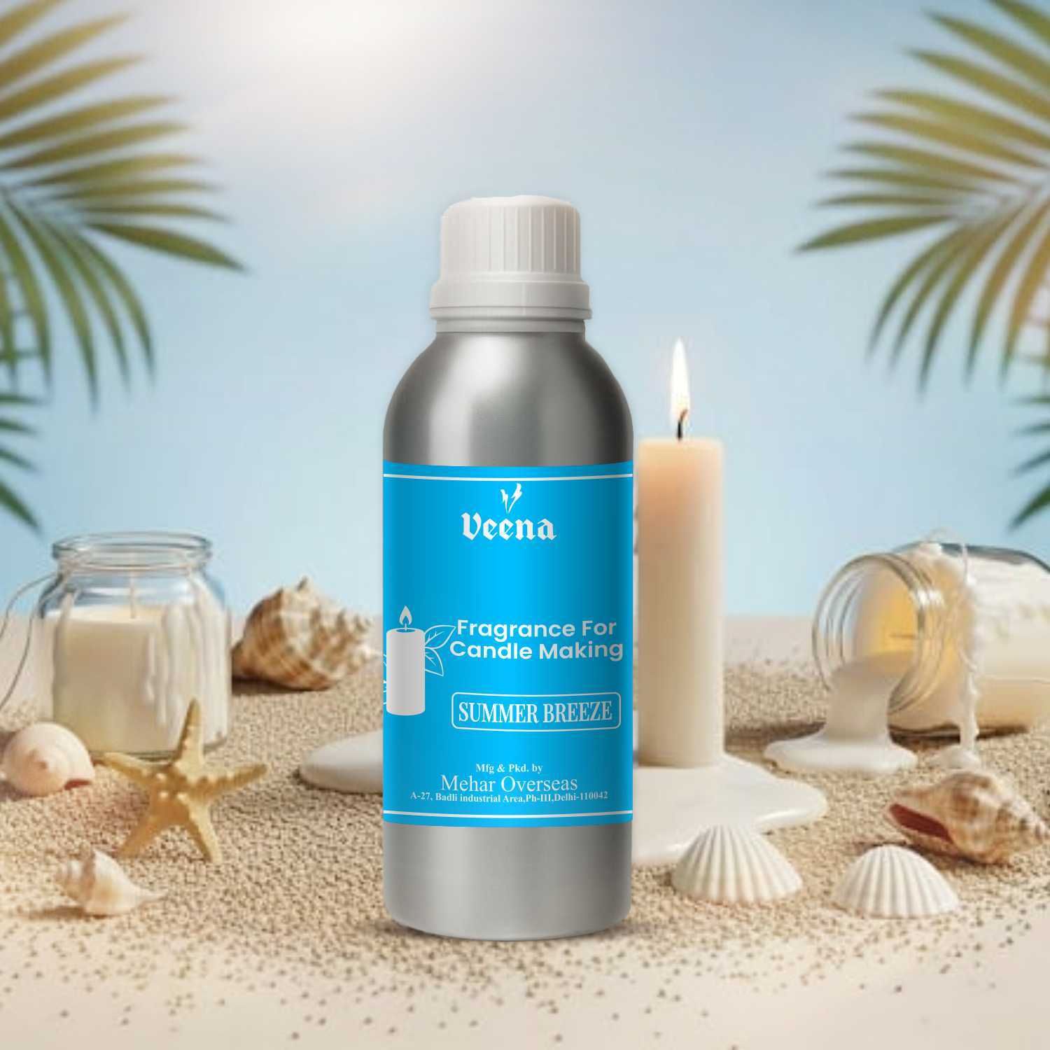 Veena Candle Making Perfume, Diffuser, Long Lasting Fragrance Summer Breeze 100 ml Room, Garden, Bedding Room, Office, Bar Fragrance Diffuser-image-38