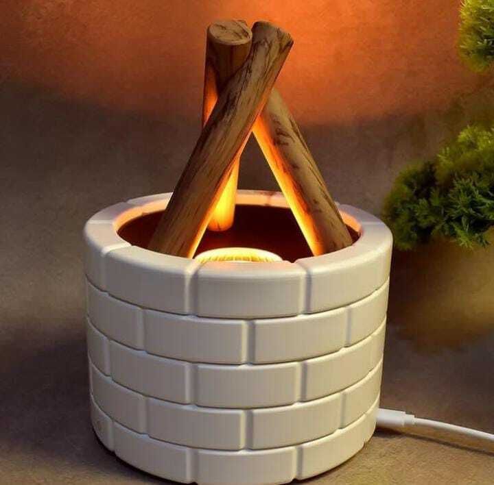 Ritesh Bonfire Shaped Diffuser Essential Oil Diffuser Multi Function Flame123 YES Diffuser-image-3