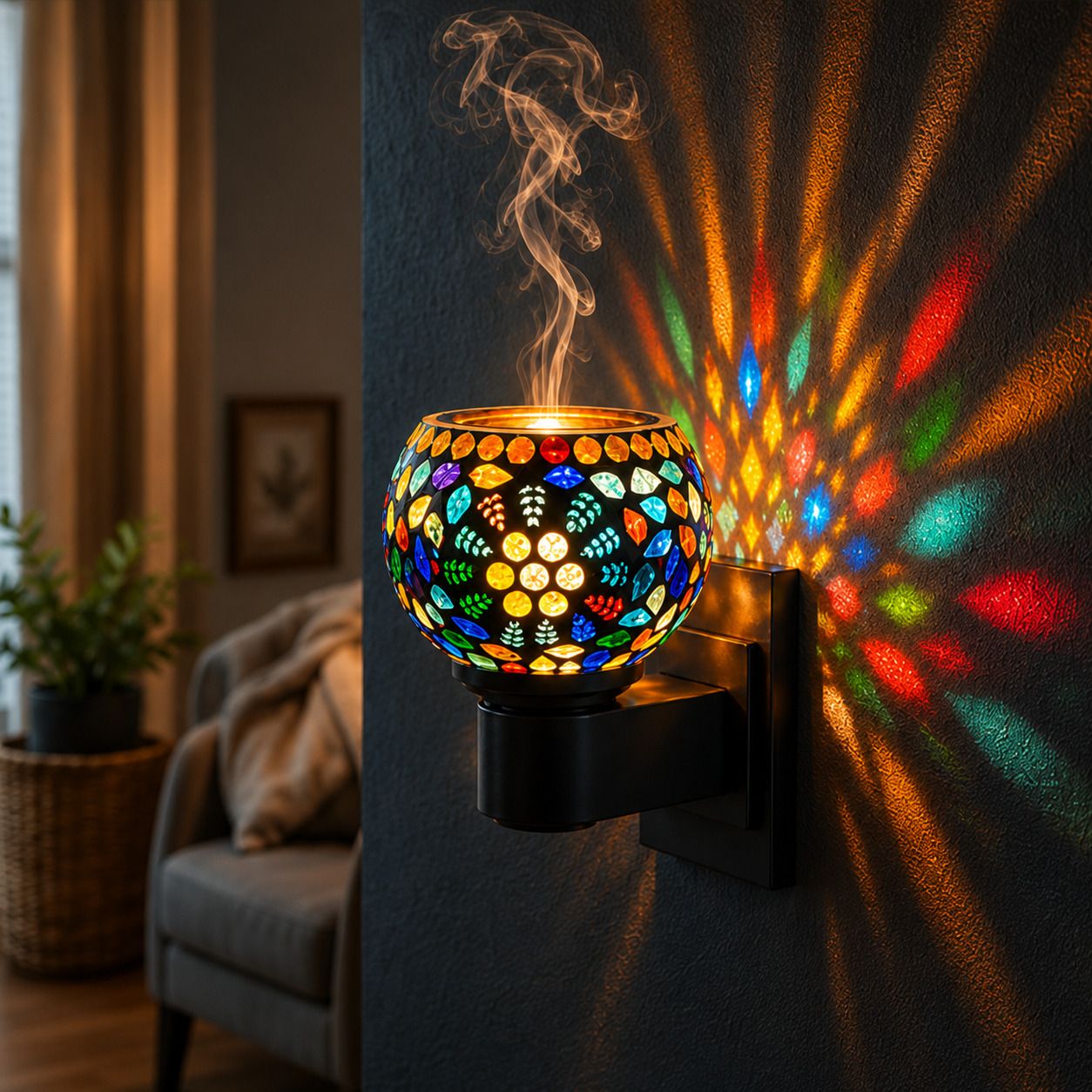 VELRON Aroma Diffuser Lamp Electric Essential Oil Burner Decorative Night Lamp Indoor Diffuser-picture-20