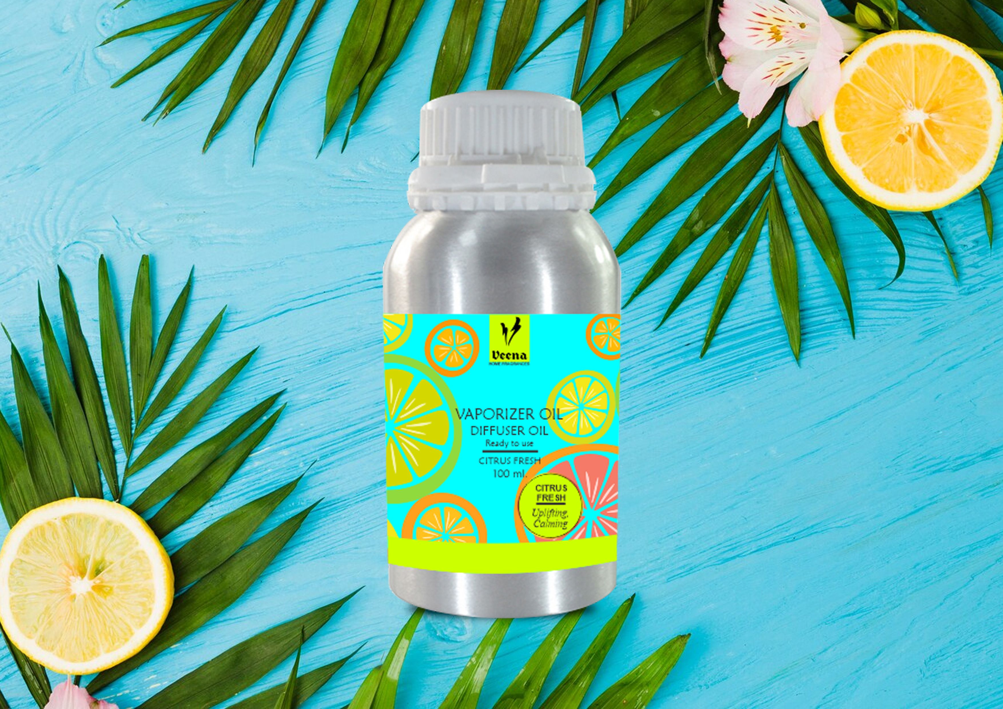 Veena Aroma Oil Diffuser, Essential Oil, Home Fragrance Citrus Fresh 100 ml Room, Garden, Bedding Room, Office, Bar Fragrance Diffuser-image-26