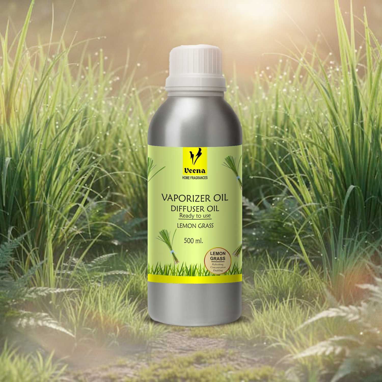 Veena Aroma Oil Diffuser, Burnar Oil, Candle Perfume Home Fragrance (Lemongrass 100ml) Room, Garden, Bedding Room, Office, Bar Fragrance Diffuser-image-22