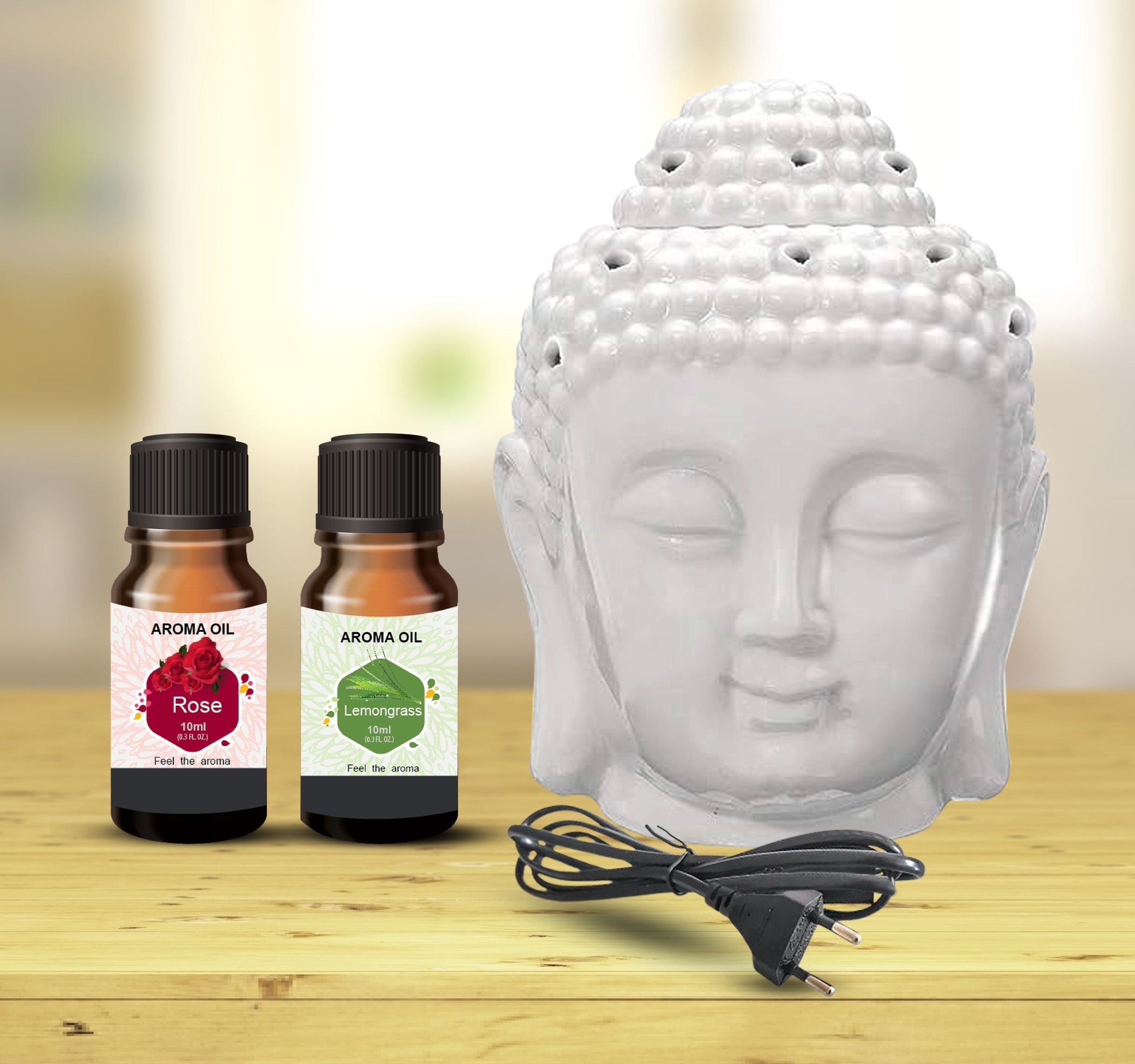 PEEPRESION Electric Buddha Head Shape Diffuser for Essential Aromatherapy Scented Diffuser Fragrance Your Home, Office, Spa, Hotel, Club Diffuser-picture-21