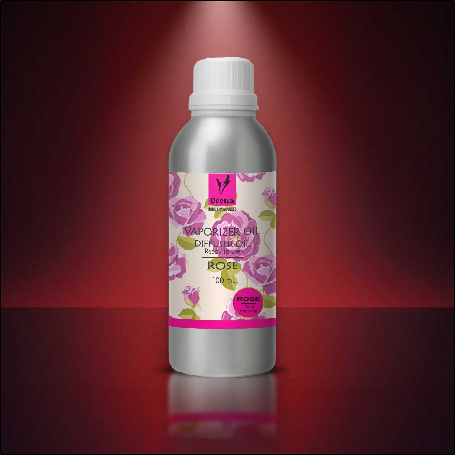 Veena Aroma Oil Diffuser, Burnar Oil, Candle Perfume Home Fragrance (Rose 100 ml) Room, Garden, Bedding Room, Office, Bar Fragrance Diffuser-picture-19