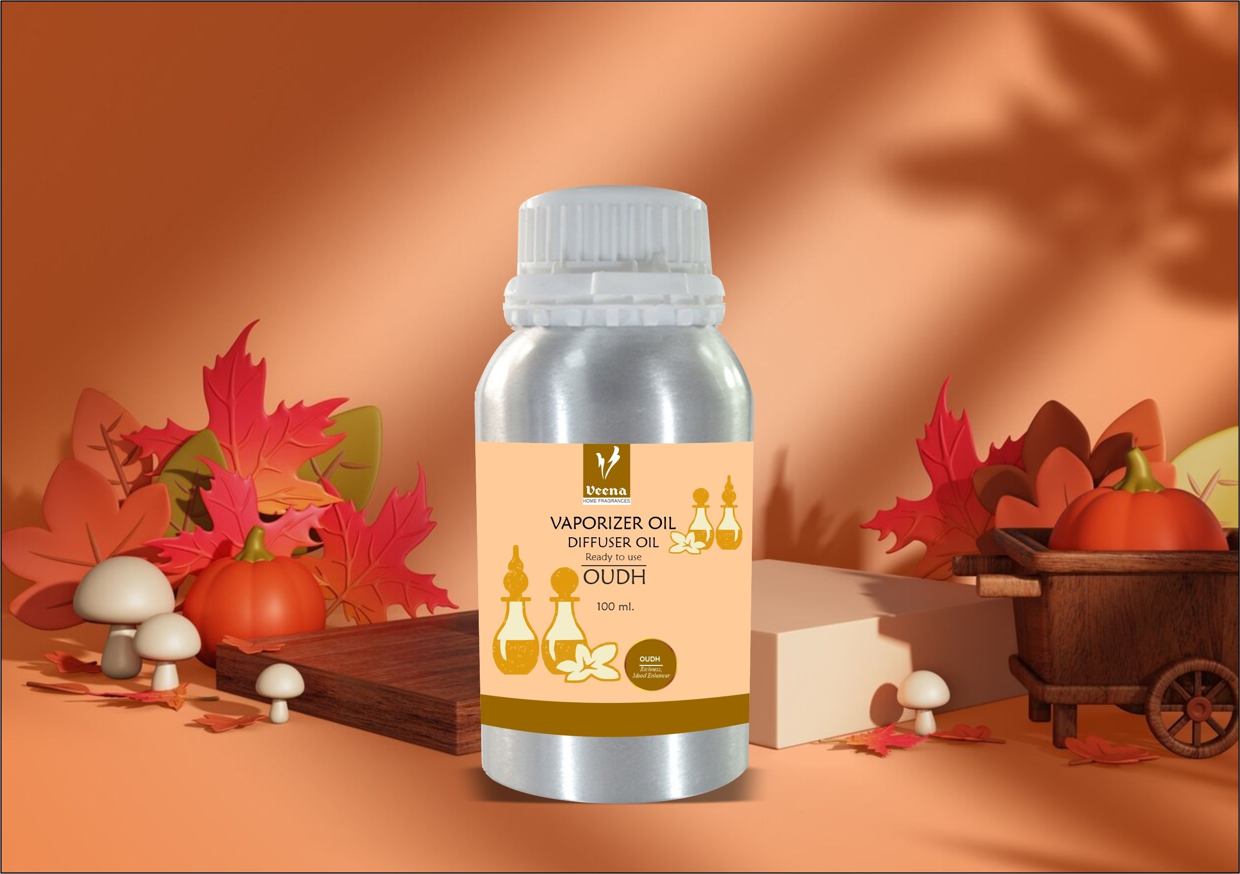 Veena Aroma Oil Diffuser/Vaporizer Room Fragrance Oudh Room, Garden, bedding room, Office, Bar Diffuser-picture-38