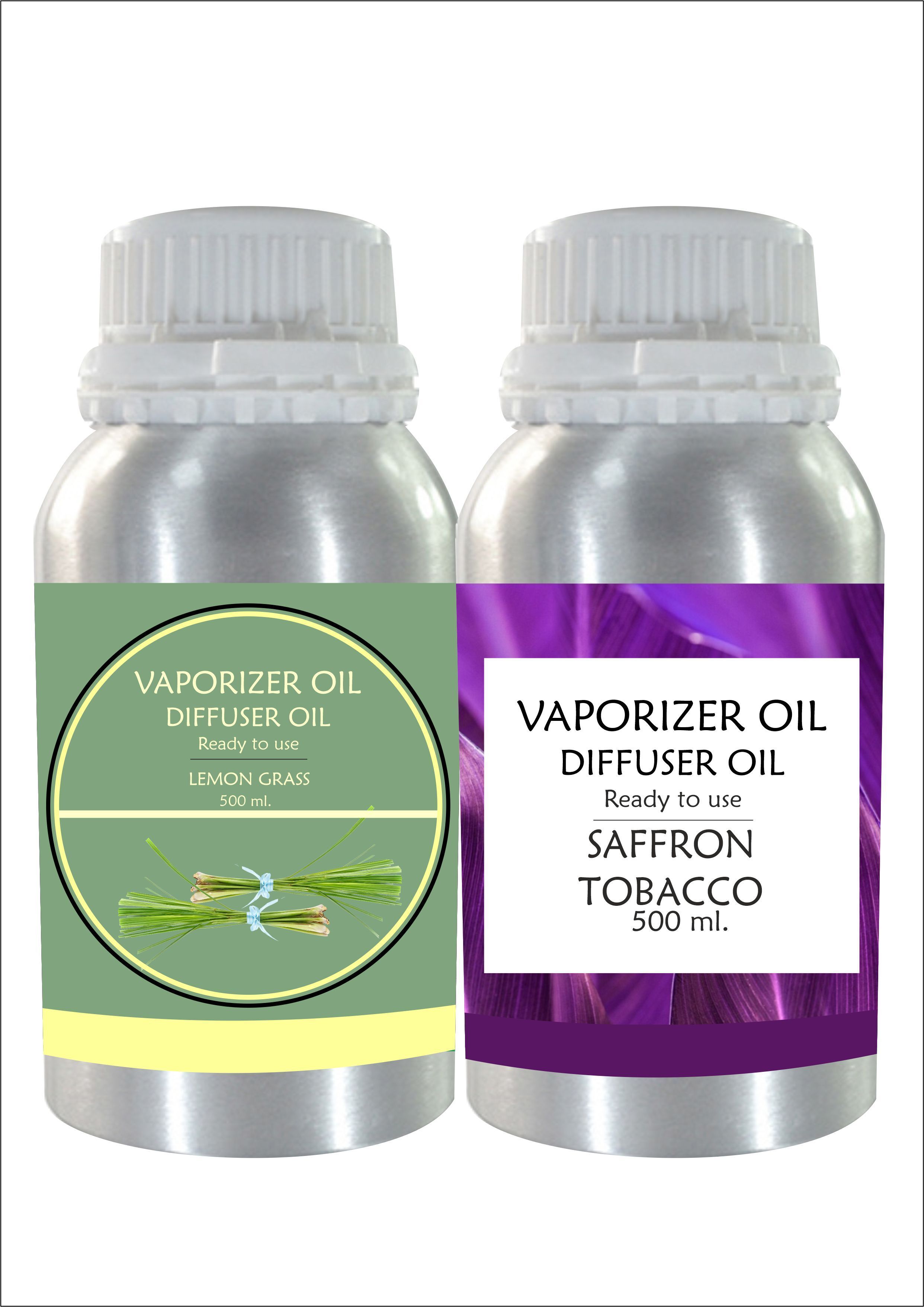 Veena Combo Aroma Oil Diffuser Lemongrass & Saffron Tobacco Strong Fragrance 500 ml Room, Garden, Bedding Room, Office, Bar Fragrance Diffuser-picture-42