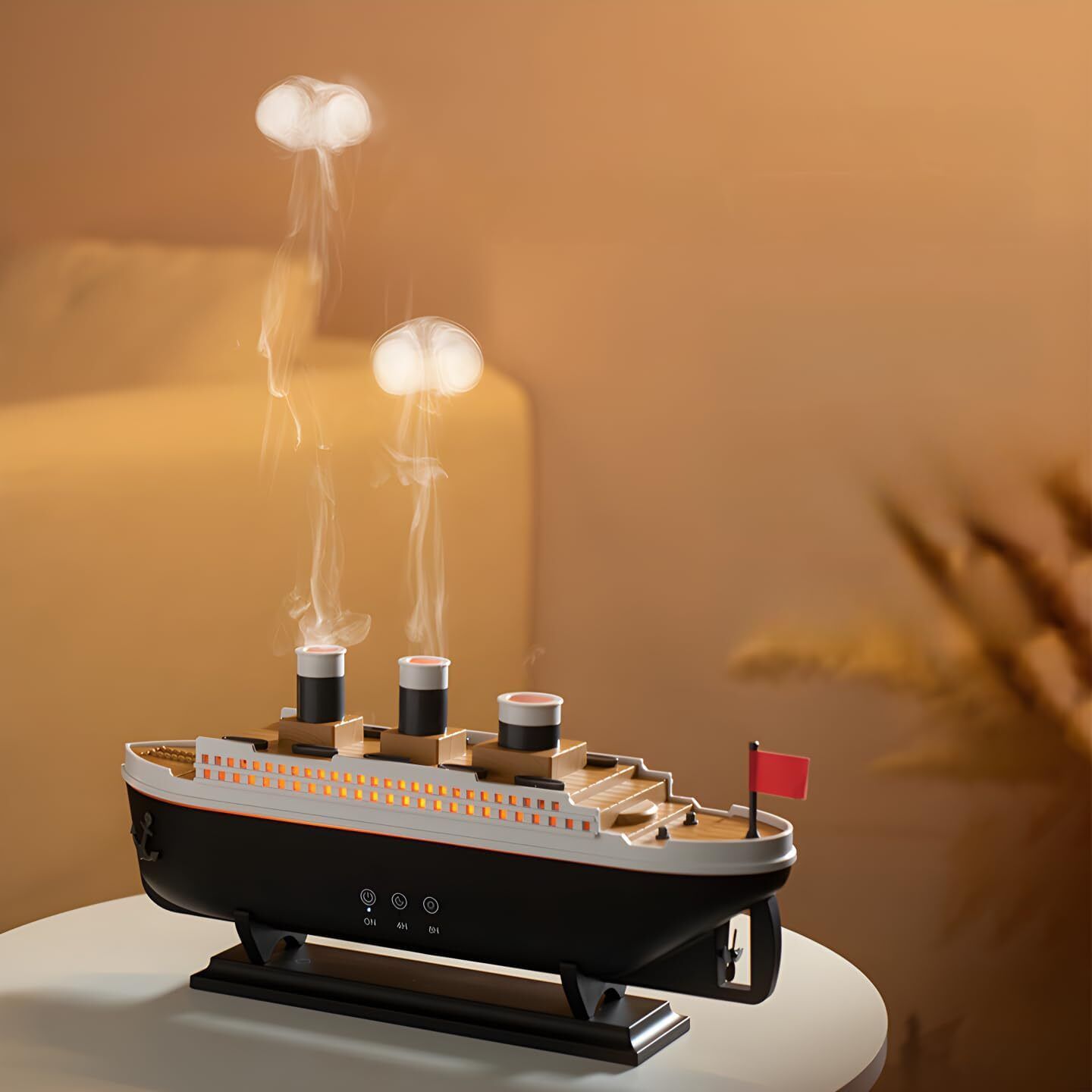 Inditradition Titanic Steam Ship Design Humidifier Diffuser & Home Ofice Ultrasonic Aroma Mist Home Diffuser-picture-34