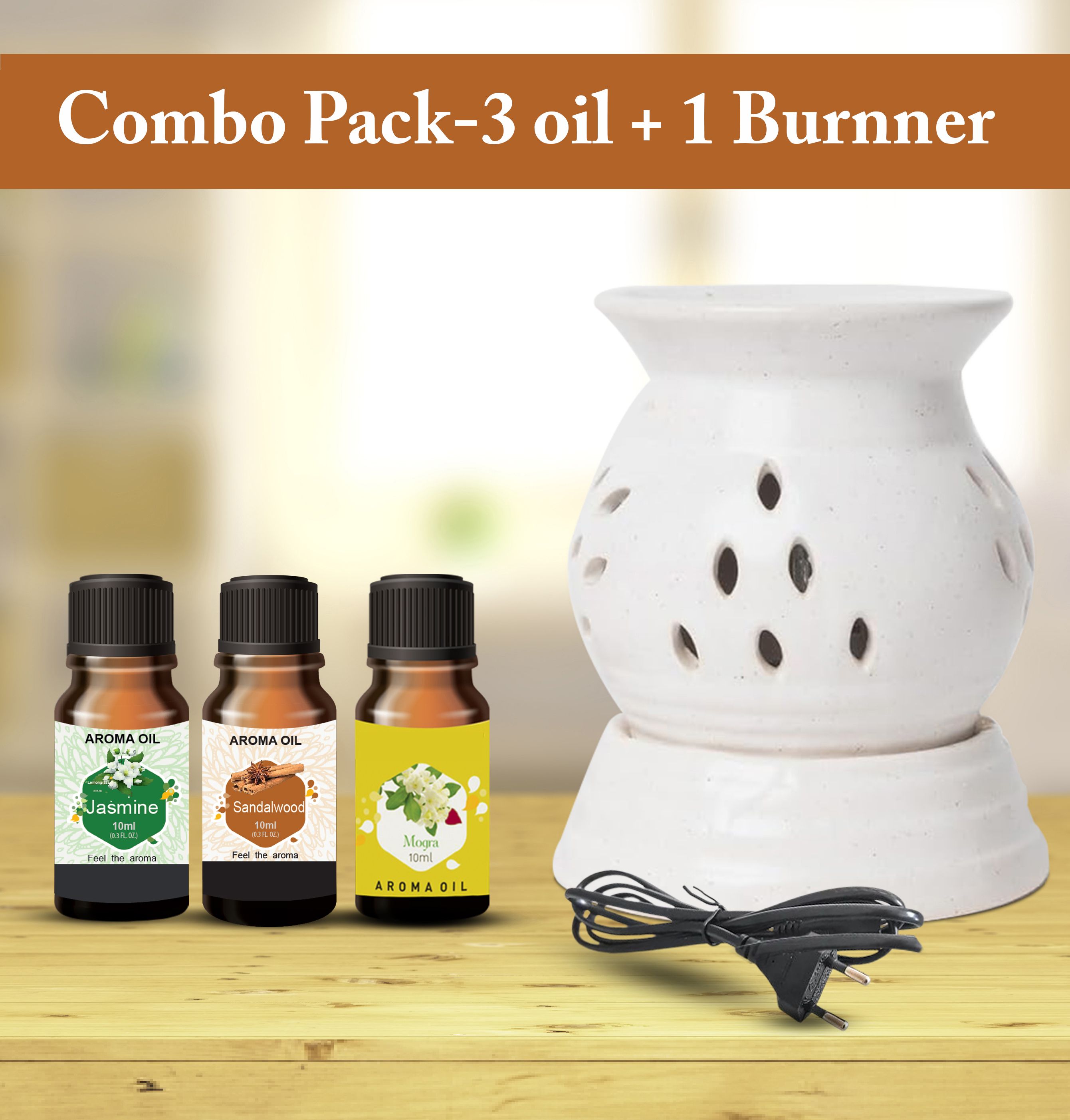 PEEPRESION S3 Premium Round Electric Oil Diffuser With 3-Fragrance Aroma Oil (10ml Each) Sandal Jasmine Mogra Scented Aroma Oil For Home, Office, Spa, Bedroom Diffuser-image-39