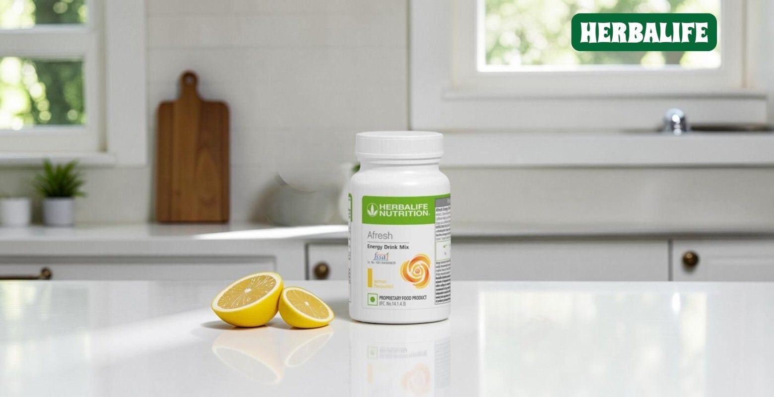 fitrams HERBALIFE AFRESH ENERGY DRINK- LEMON 1 PACK, LEMON Powder-picture-13