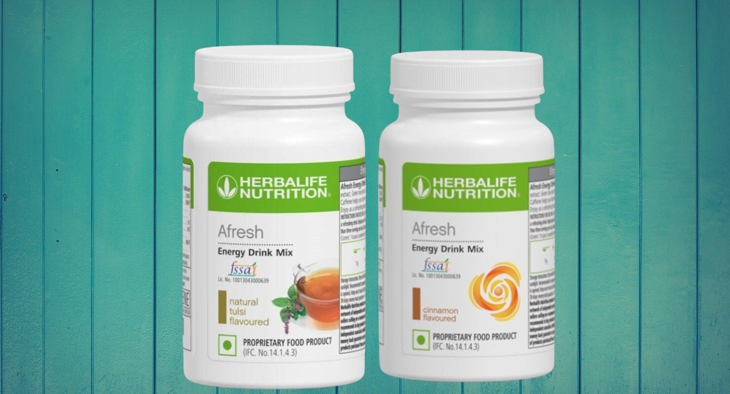 HERBALIFE ENERGY DRINK - TULSI & CINNAMON AFRESH 2 PACK COMBO TULSI, CINNAMON Powder-image-26