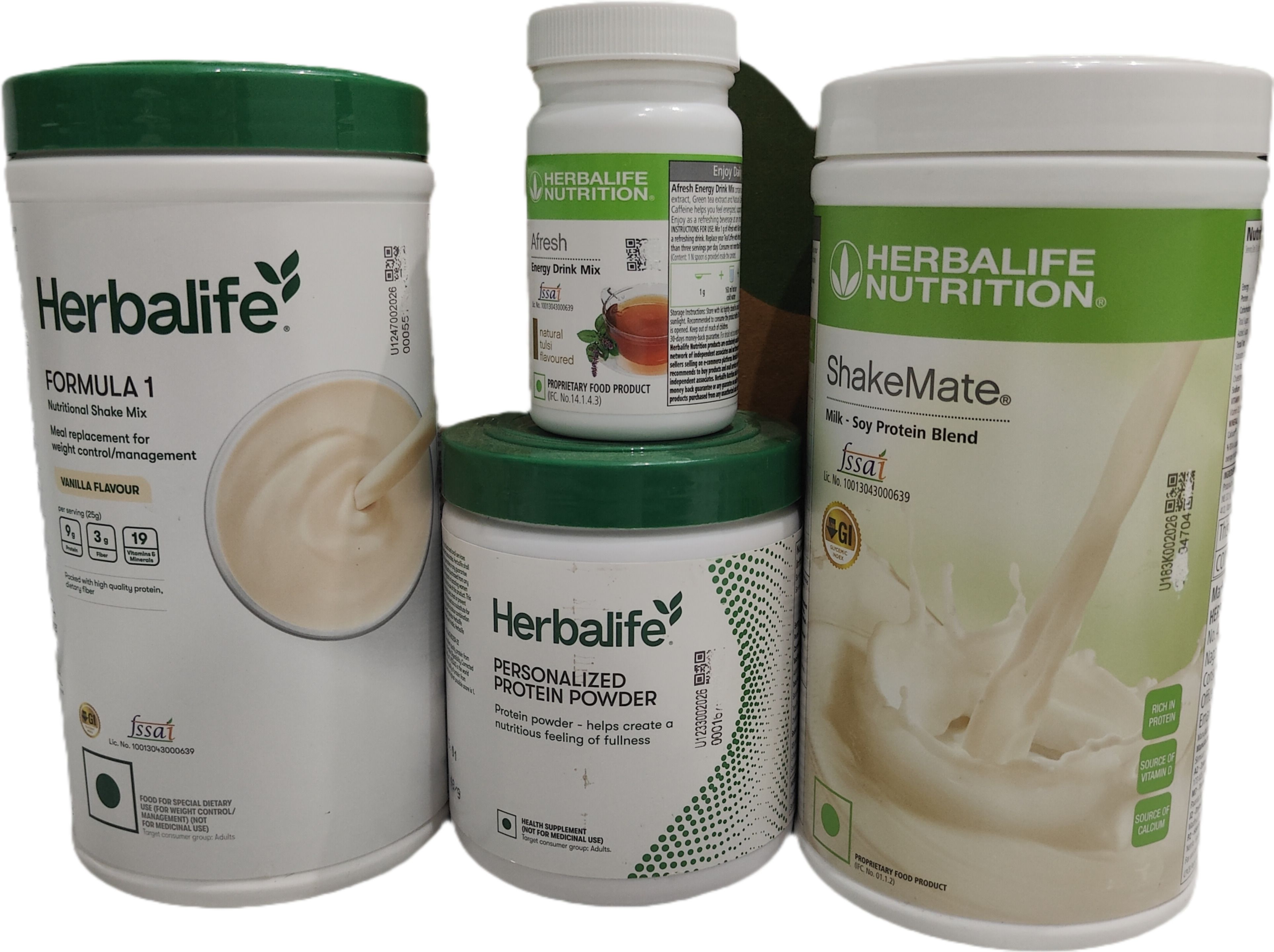 herbalife nutrition HERBALIFE F1 VANILLA SHAKE PROTEIN POWDER200GM SHAKEMATE AFRESH TULSI protein200gm, shakemate500g, vanilla500gm, tulsi50g Powder-picture-39