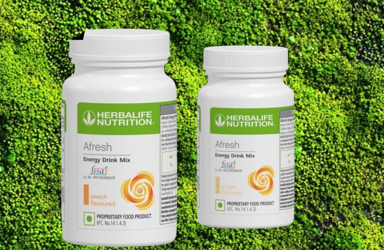 HERBALIFE PEACH/GINGER AFRESH 2 PACK, PEACH, GINGER Powder-image-1