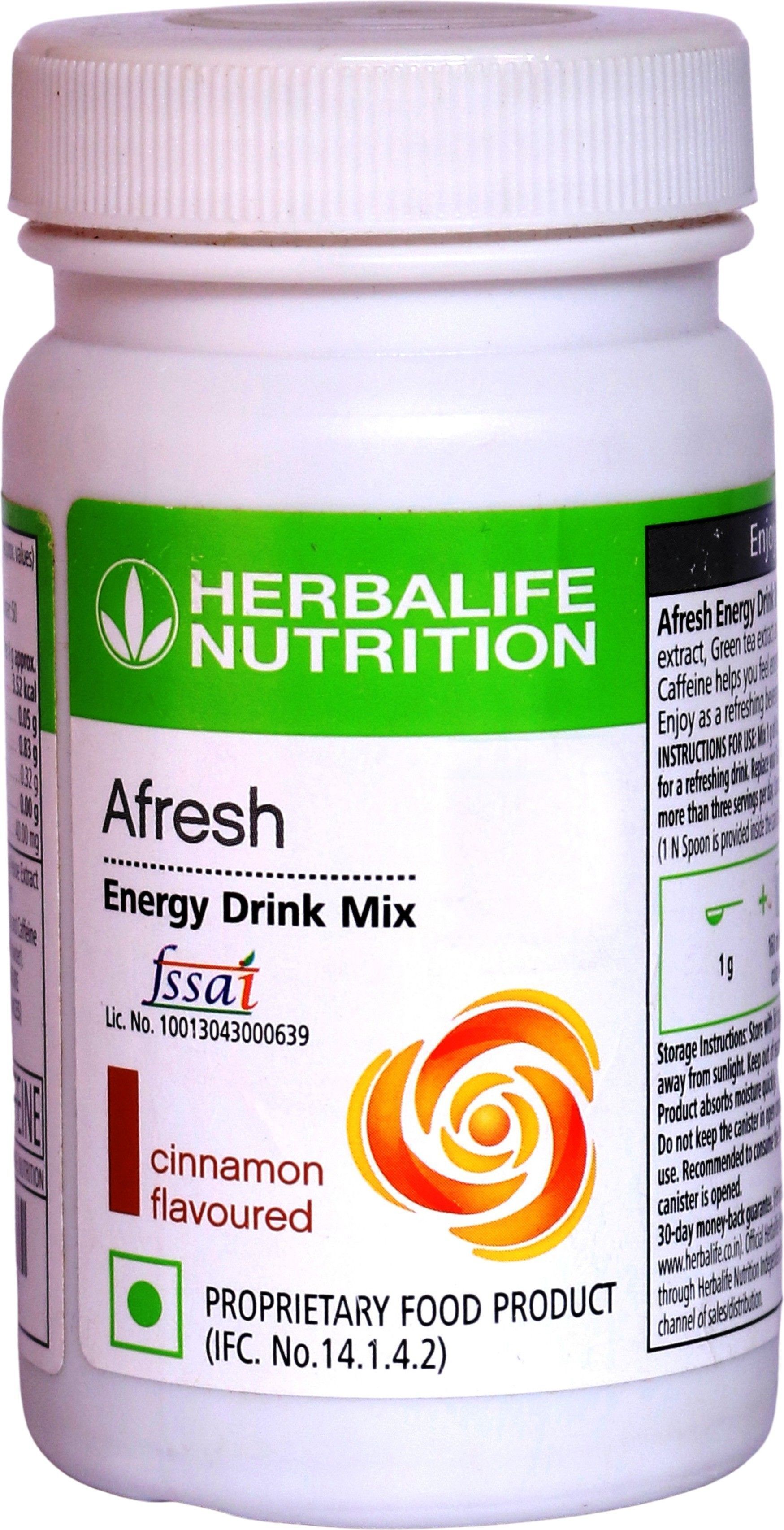 HN - AFRESH Energy Drink Mix - Cinnamon Flavor With Green Tea Extracts Cinnamon Powder-image-6