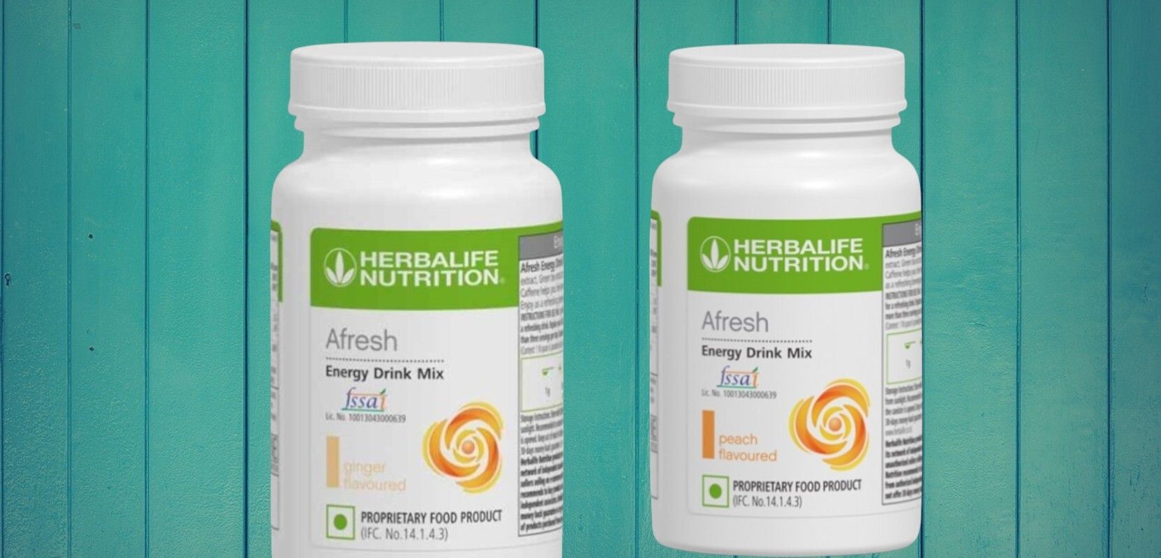 HERBALIFE ENERGY DRINK - GINGER & PEACH AFRESH 2 PACK COMBO GINGER, PEACH Powder-image-8