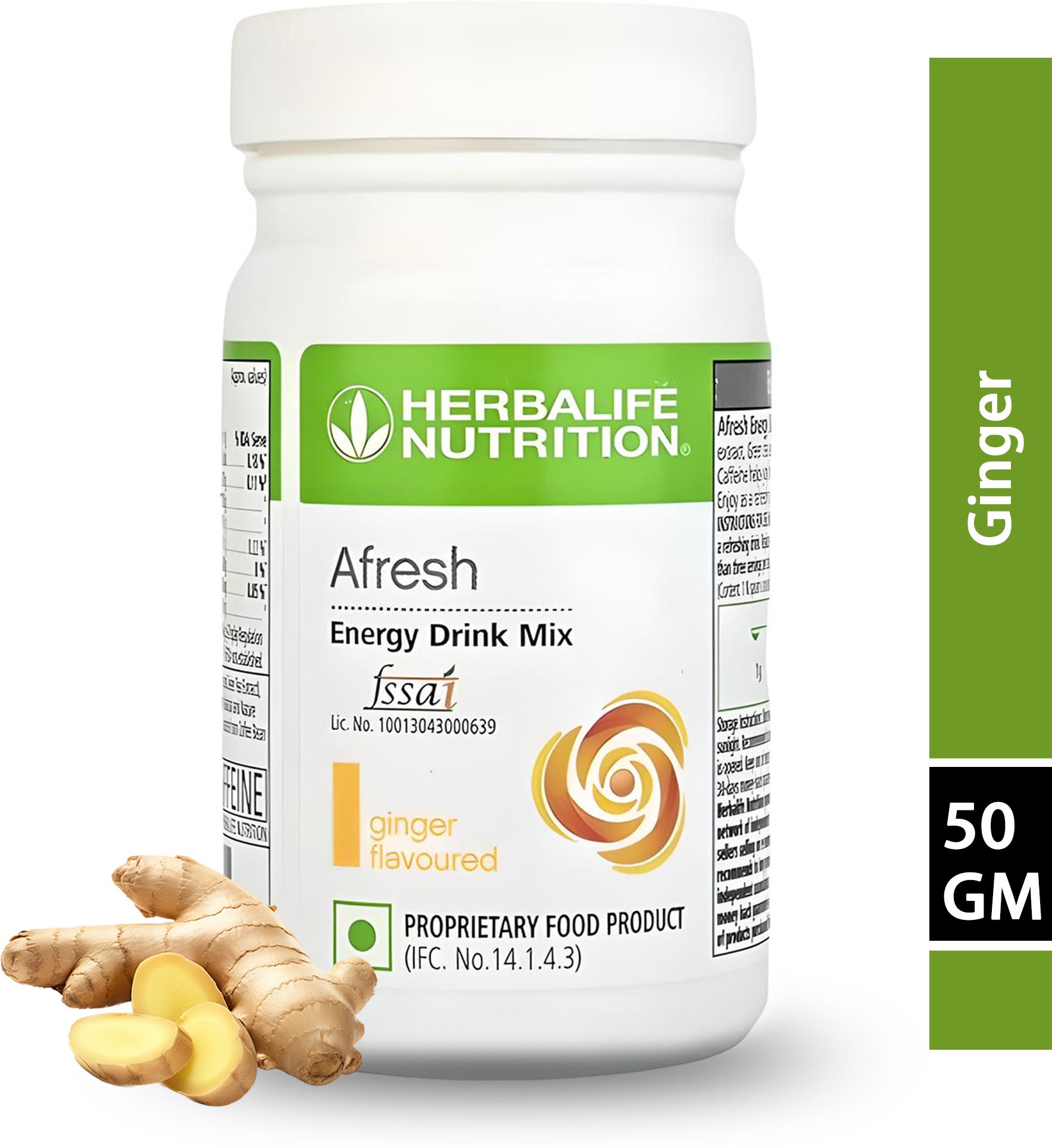 Afresh Energy Drink – Ginger (50g) | Supports Energy & Weight loss Ginger Powder