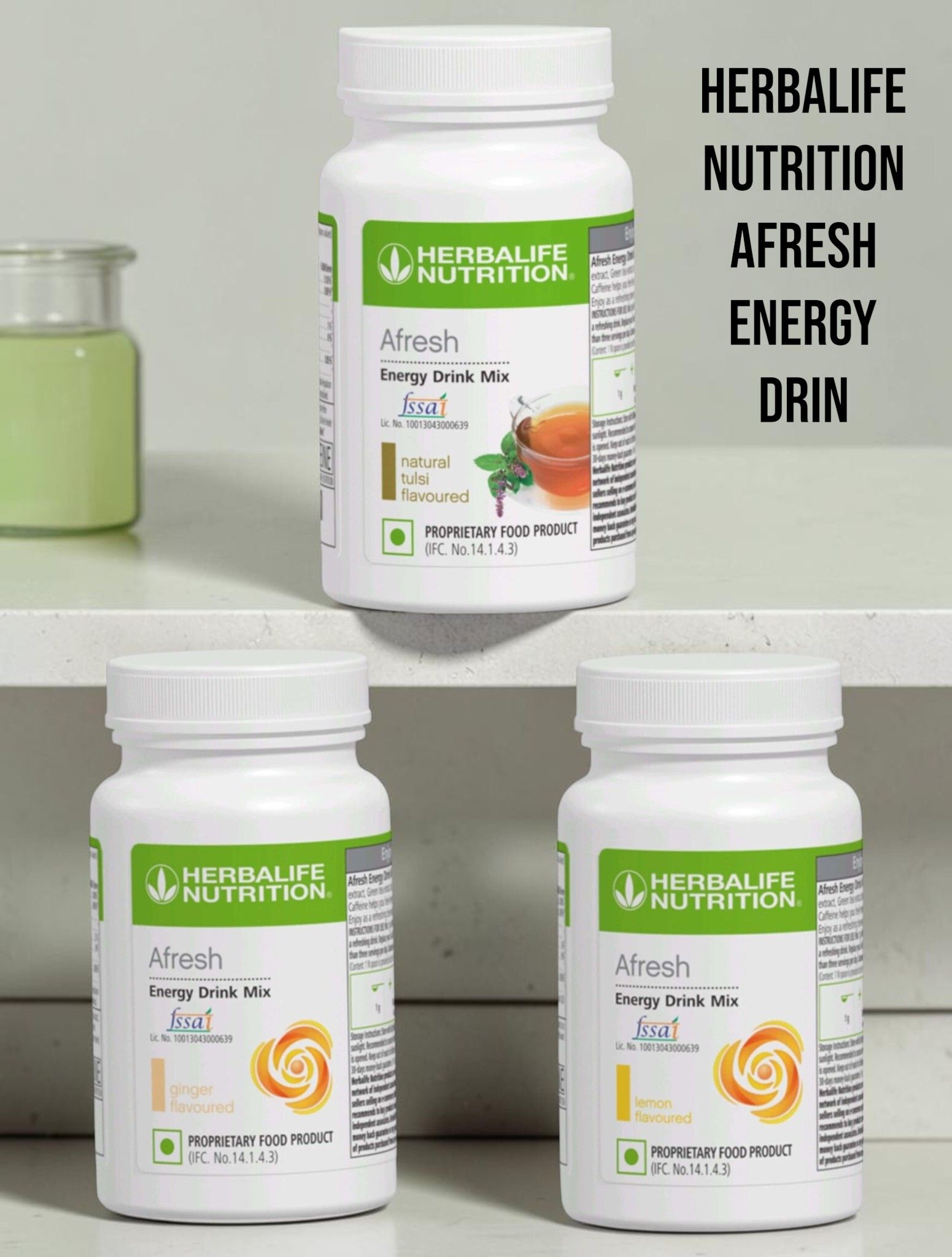 HERBALIFE TULSI , GINGER & LEMON AFRESH 3 COMBO TULSI , GINGER & LEMON Powder-image-24