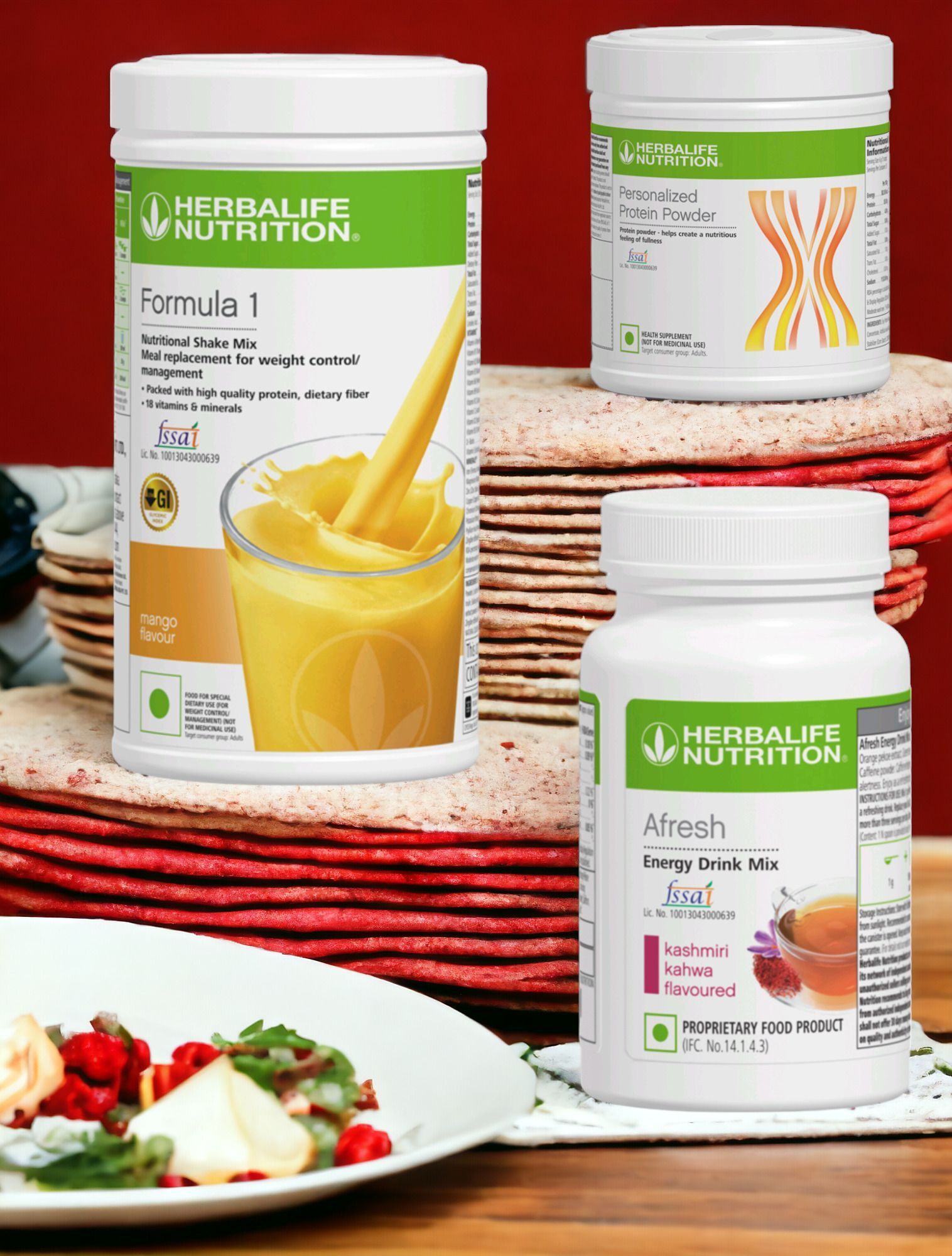 vritilife Herbalife Formula 1 Shake Mango + protin + afress Mango + protin + afress Powder-picture-10
