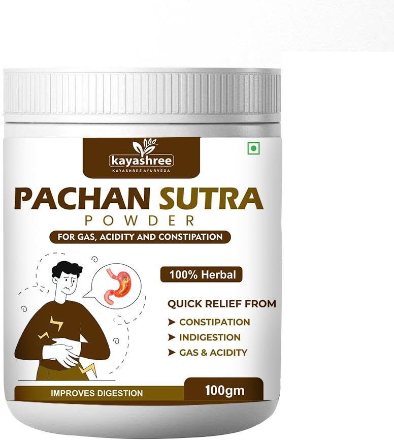 Pachan Sutra Powder Ayurvedicelps Relieve Constipation Acidity & Gas Relief Natural Powder-image-23