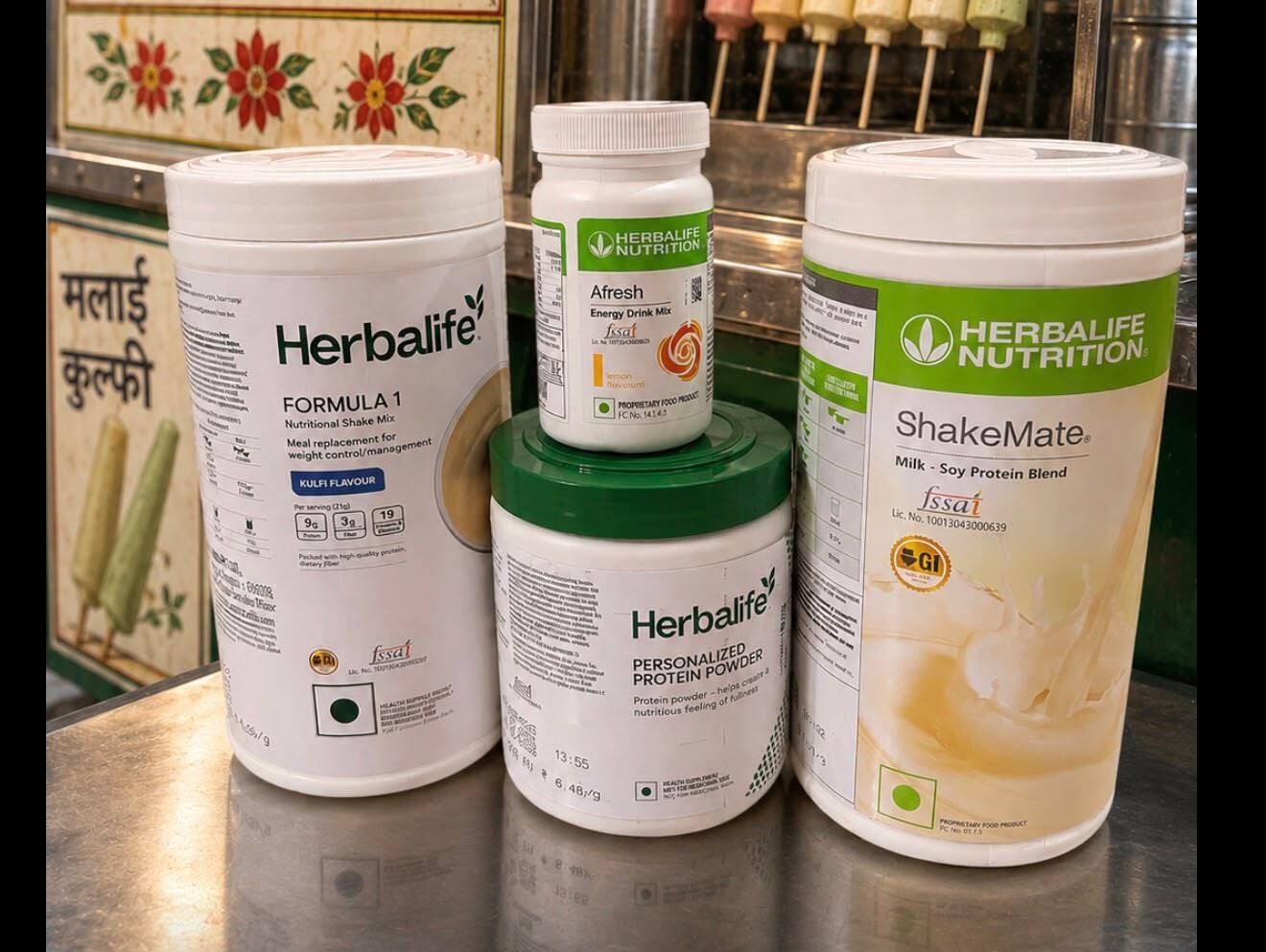 herbalife herbalifee fromula 1 kulfi shake and pp200 shake mate leomn afresh 1250 Powder-picture-6